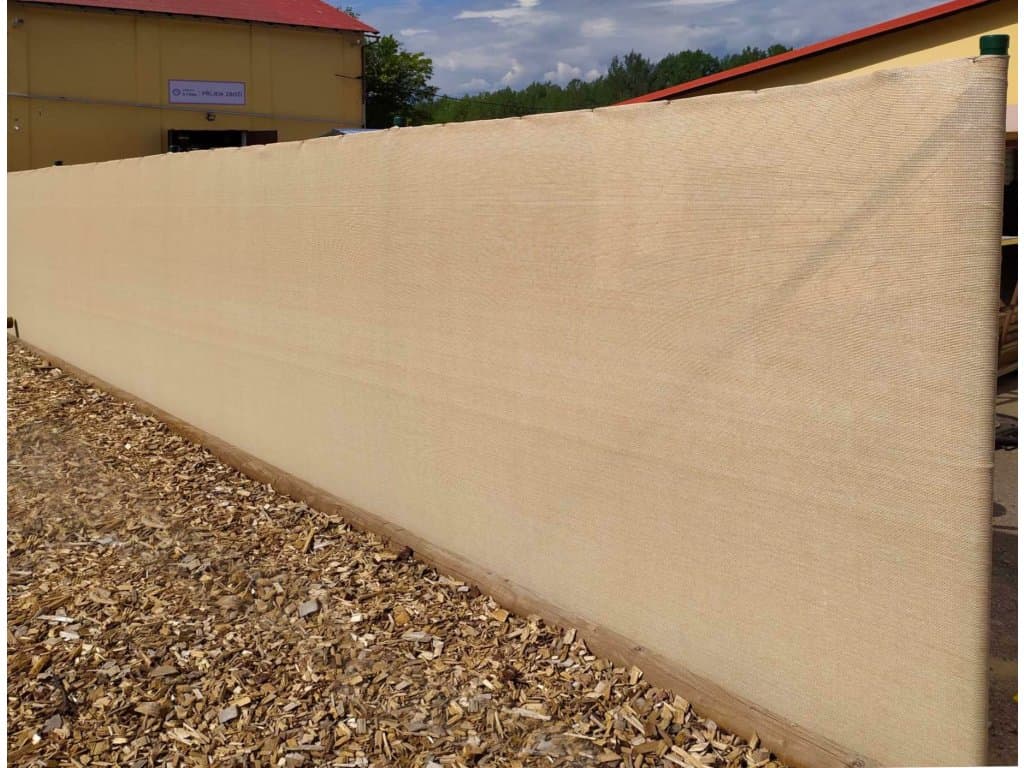 TOPTRADE stínící síť písková 1 × 50 m, 150 g/m² - náhled 2