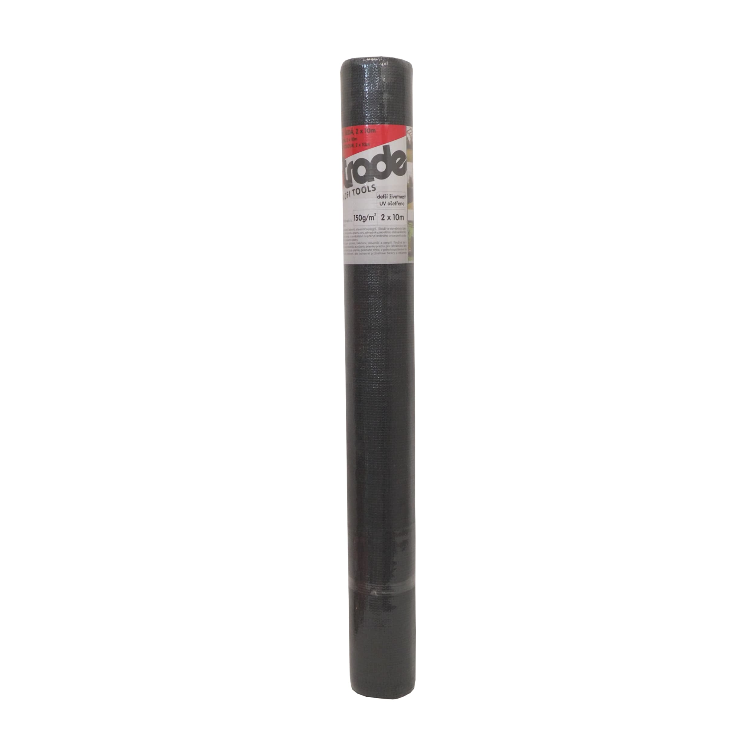 TOPTRADE stínící síť, šedá, 2 × 10 m, 150 g/m² (90 %) - náhled 4