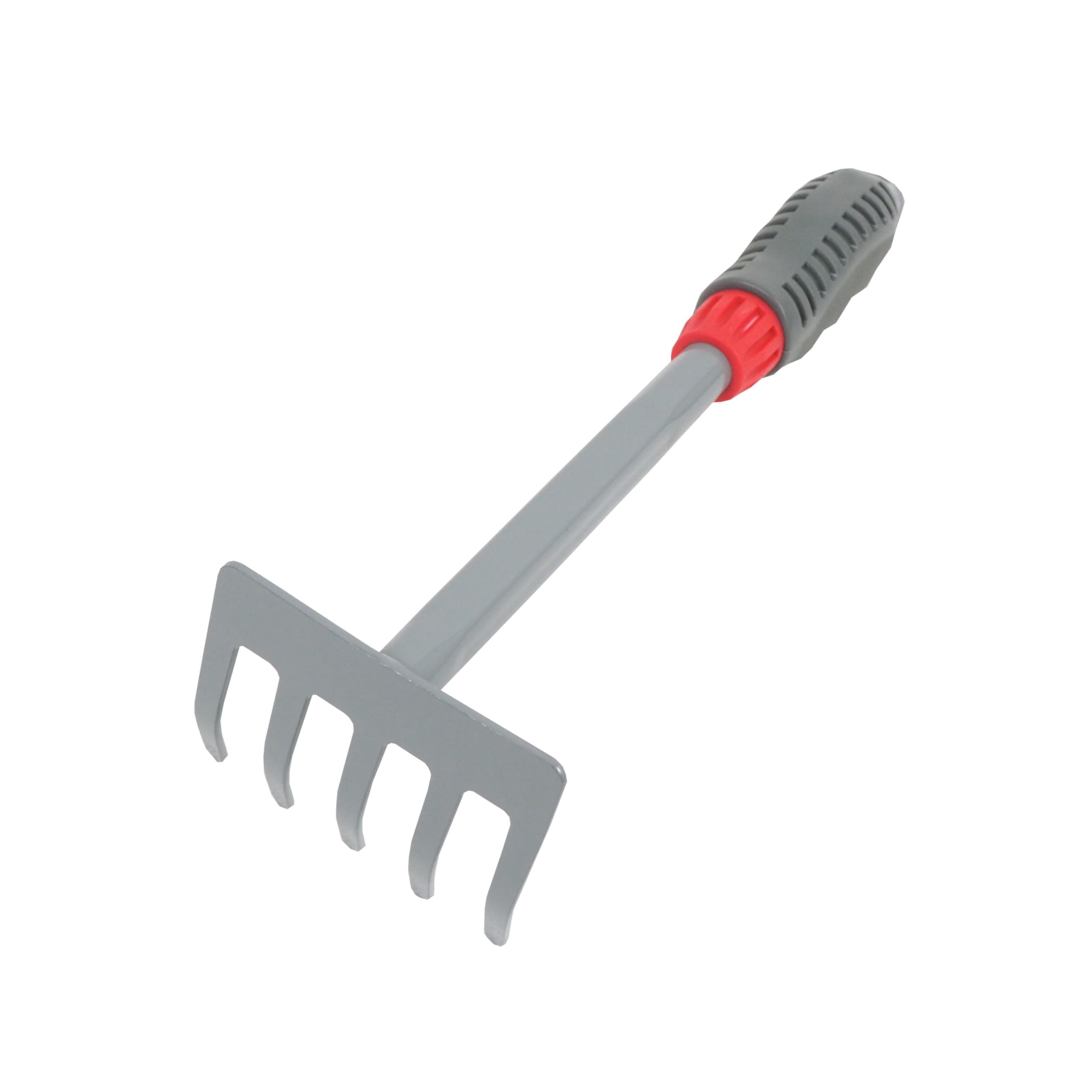 TOPTRADE ruční mini hrábě, 5 zubů, 28 cm (kov/PP) - náhled 4