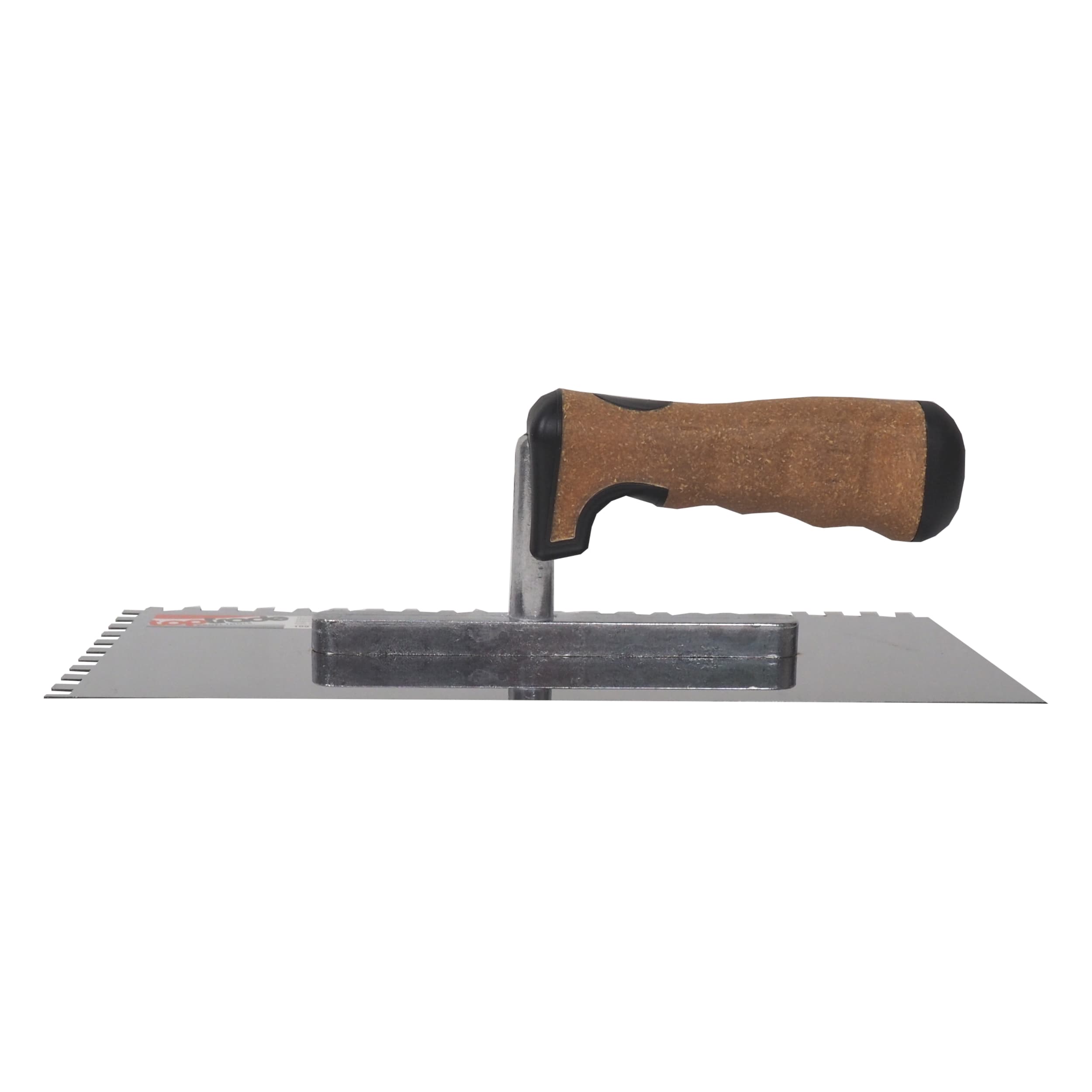 TOPTRADE hladítko nerezové, s EKO rukojetí, zub 6 mm, 270 x 130 mm, profi - náhled 3
