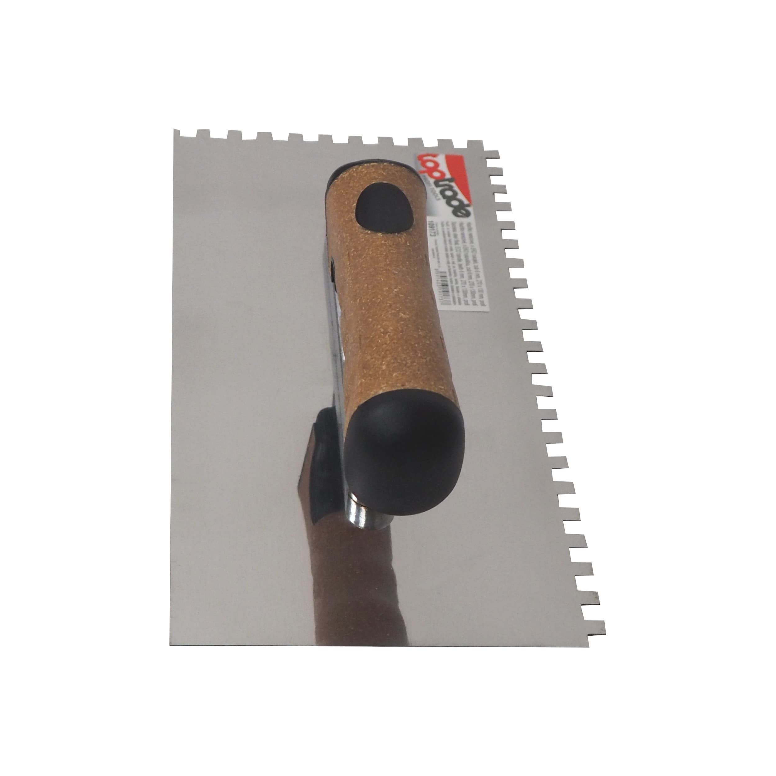 TOPTRADE hladítko nerezové, s EKO rukojetí, zub 6 mm, 270 x 130 mm, profi - náhled 5