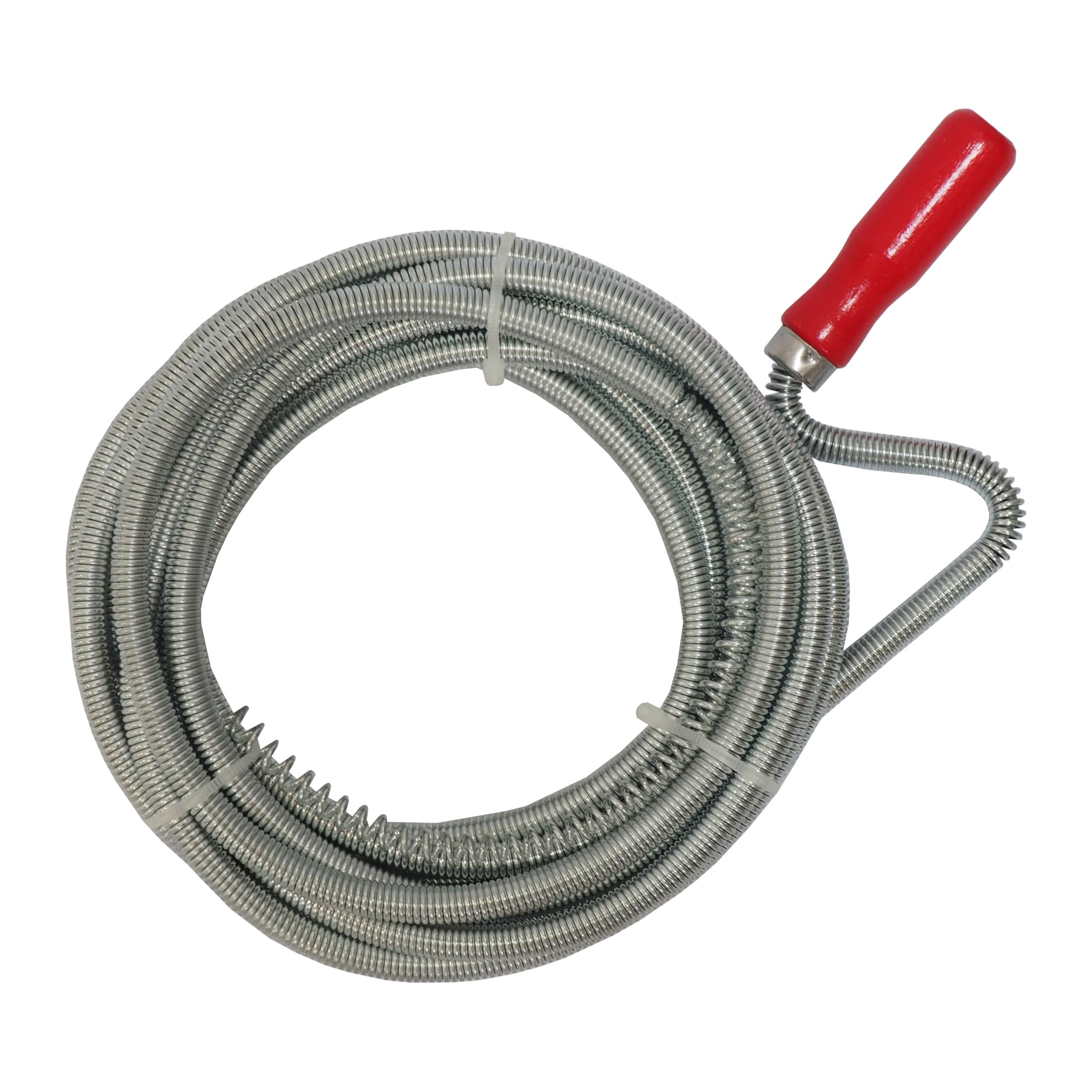 TOPTRADE čistič na odpad – spirála Ø 9 mm × 5 m (mechanický)