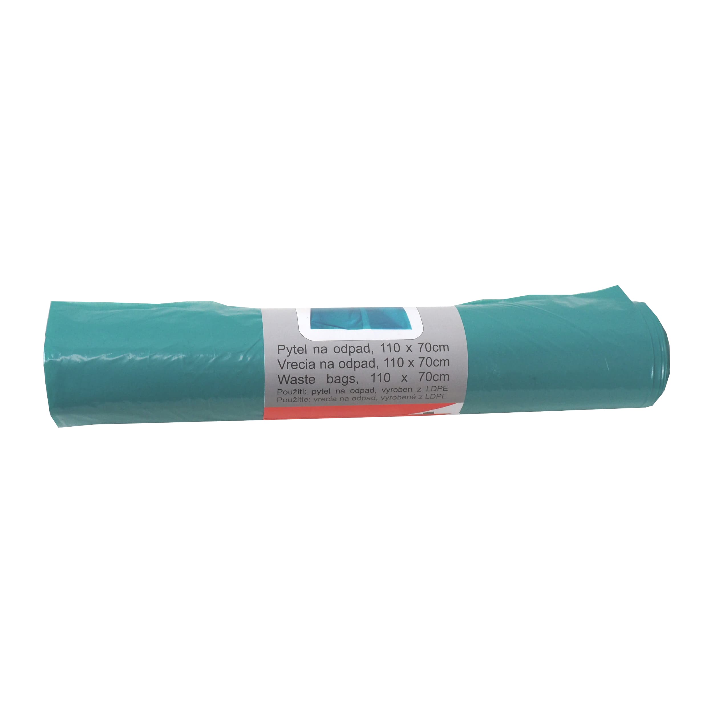 TOPTRADE pytle na odpad 120 l, 40 µ, 25 ks, modré (LDPE) - náhled 3