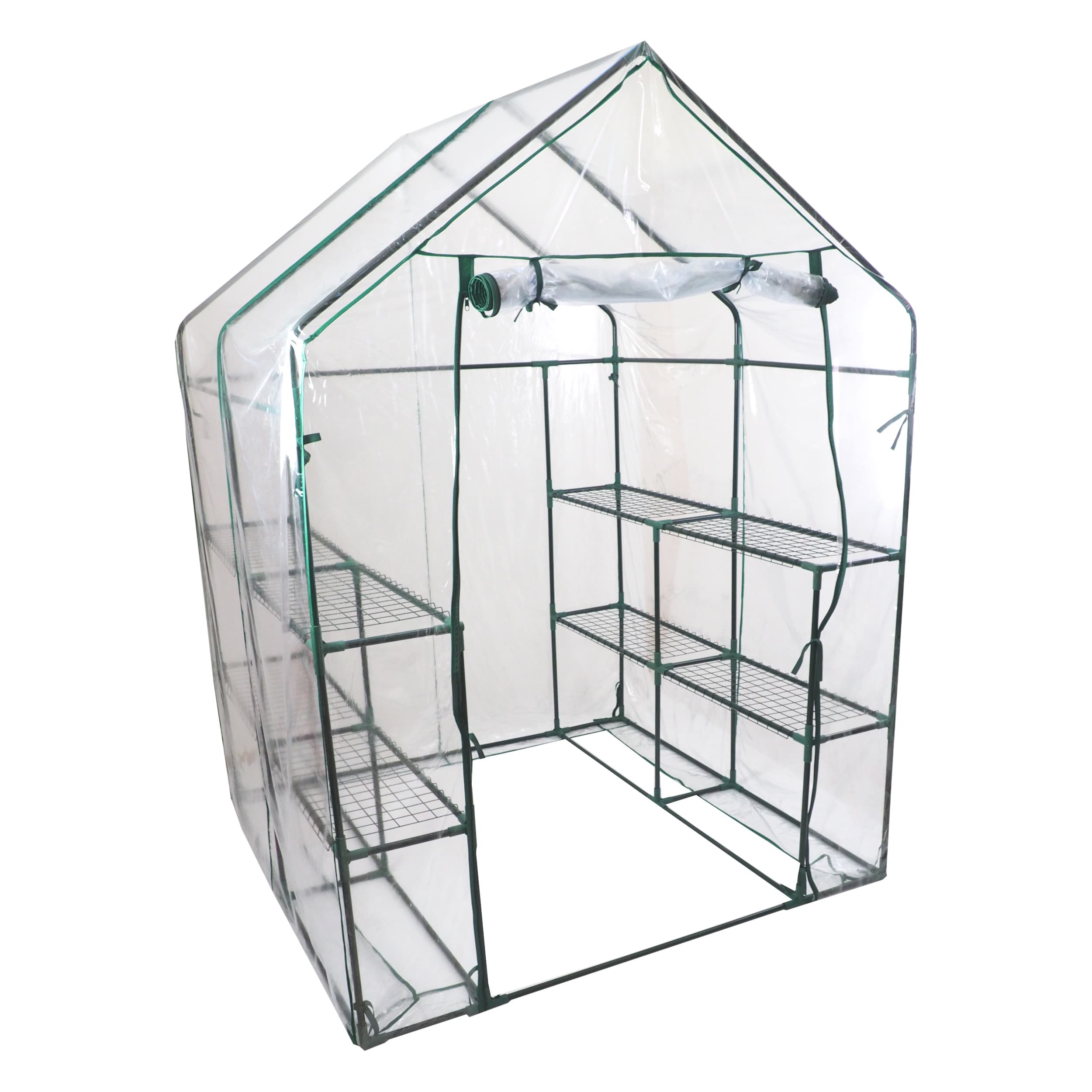 TOPTRADE zahradní fóliovník PVC, průhledný, 143×143×195 cm