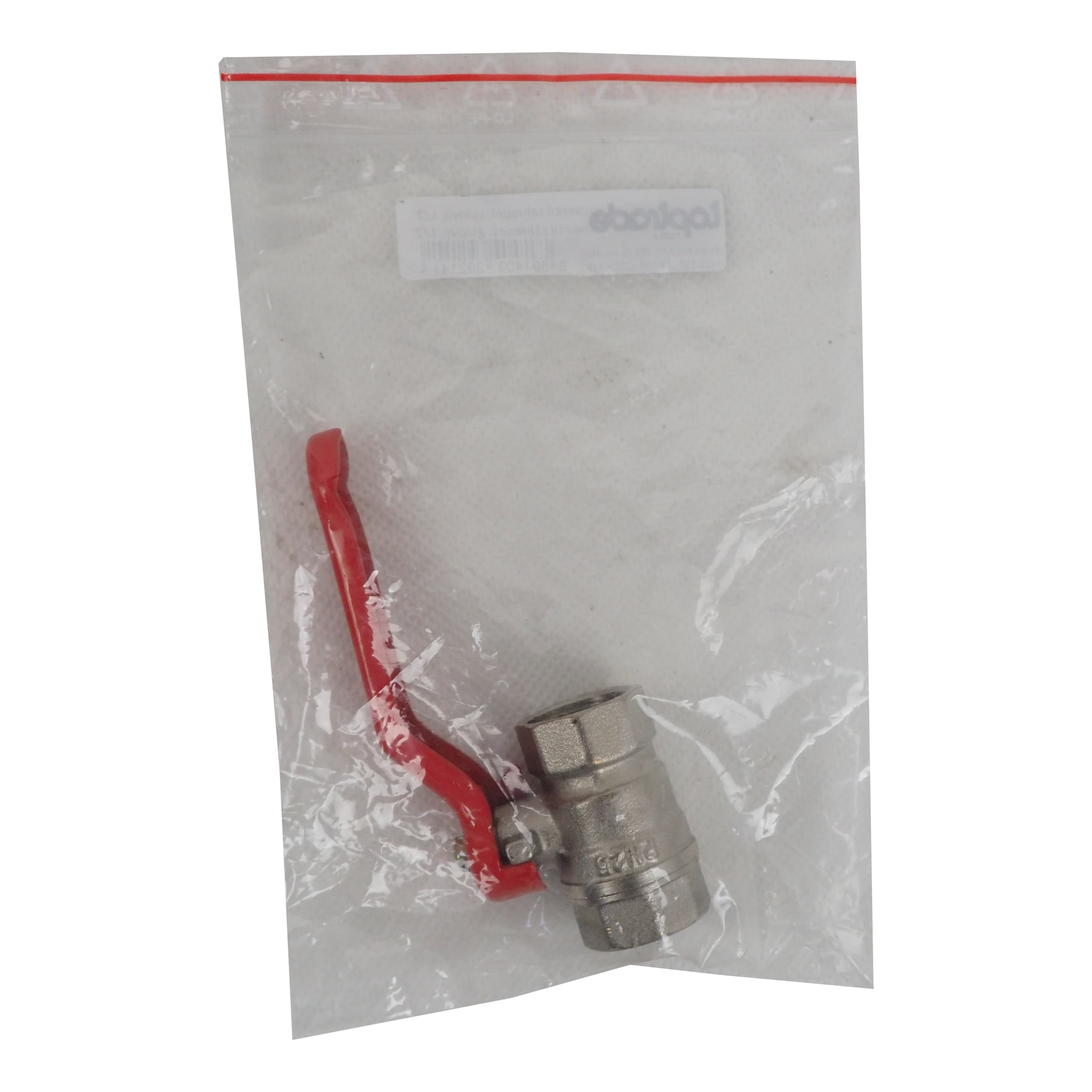TOPTRADE zahradní kulový ventil 1/2" – pákový, se šroubením na hadici - náhled 3