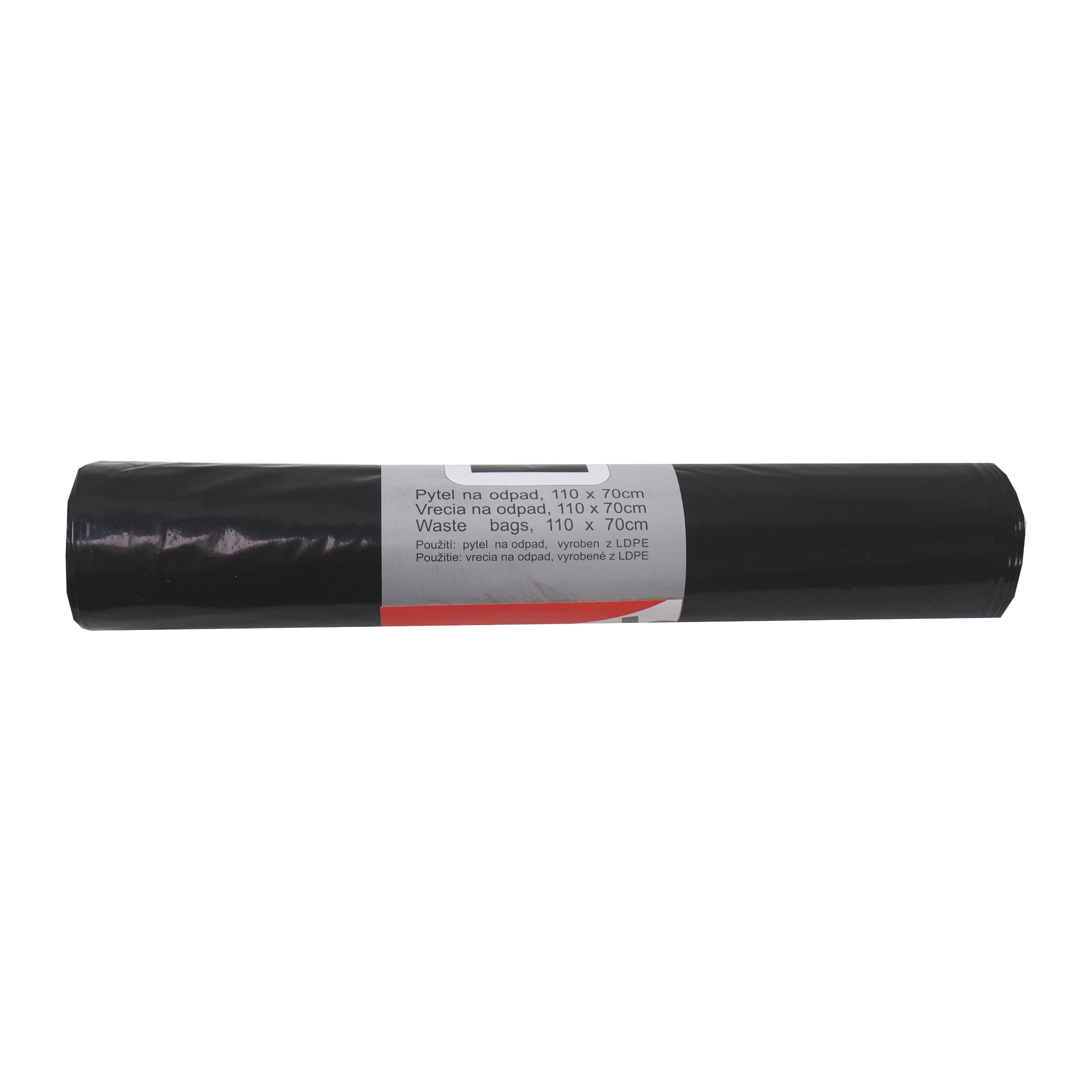 TOPTRADE pytle na odpad 120 l, 80 µm, 10 ks, černé - náhled 4