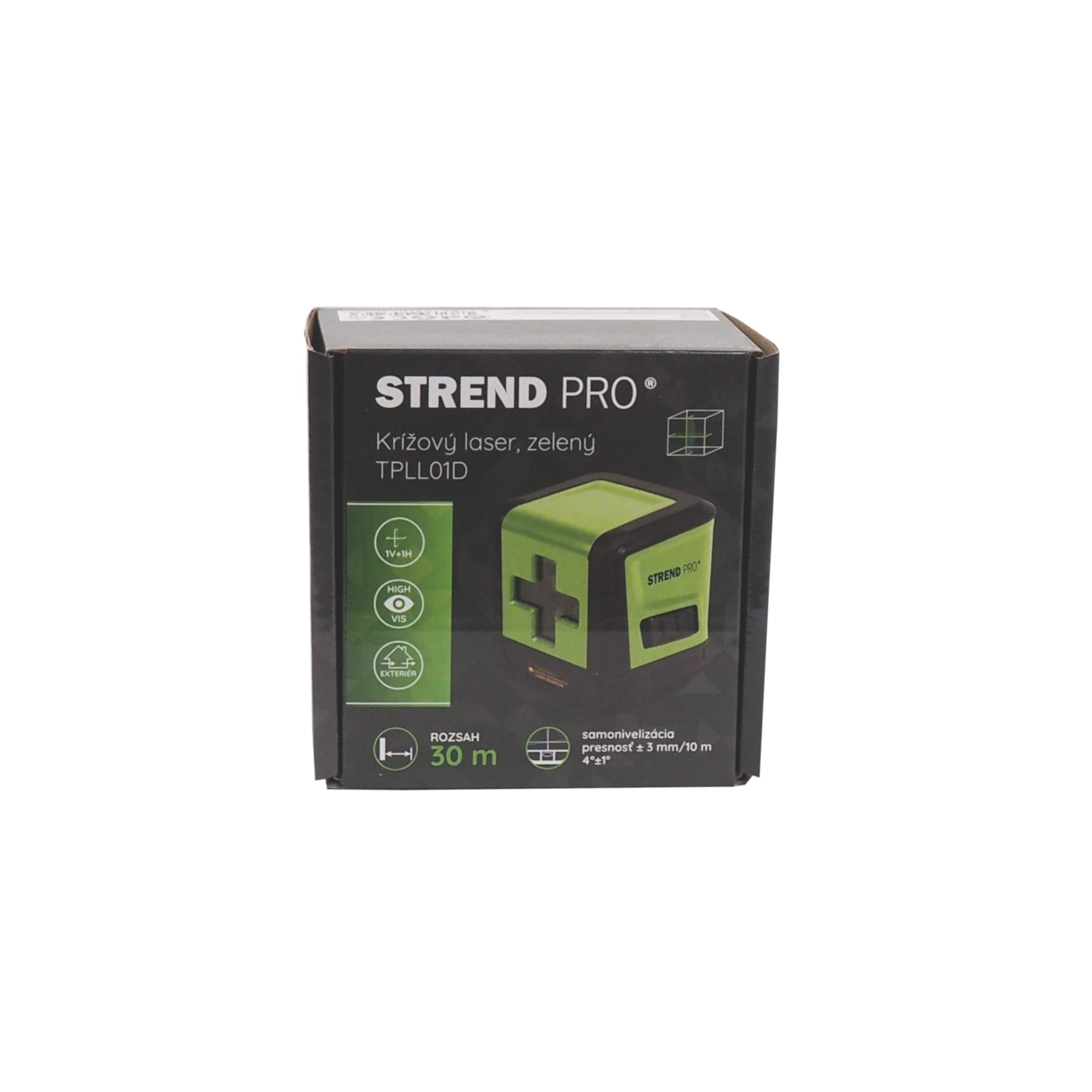 Strend Pro TPLL01D křížový laser – zelený OSRAM, 30 m, IP54 - náhled 3