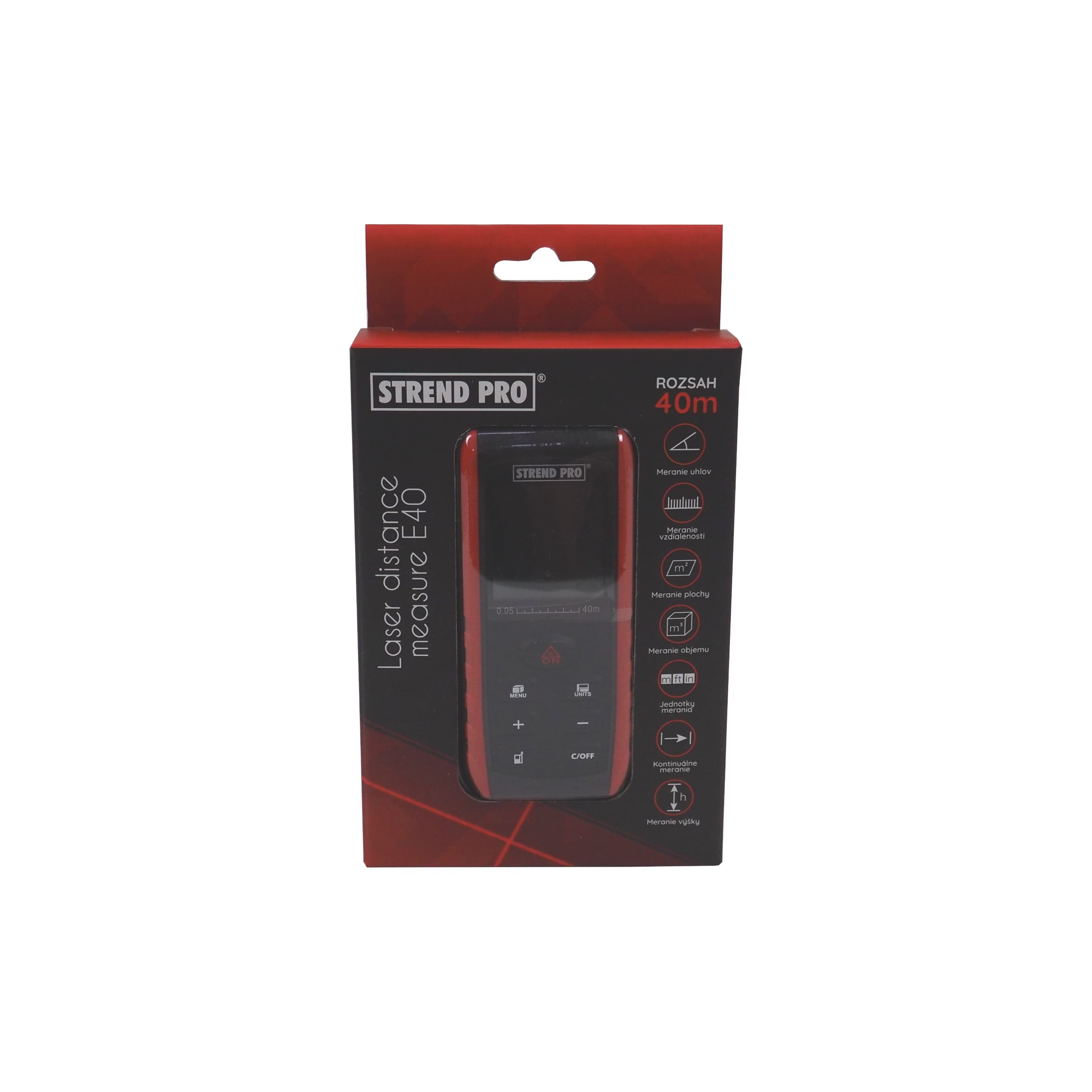 Laserový dálkoměr STREND PRO DIME 40M, 0,05–40 m, ±1,5 mm - náhled 3