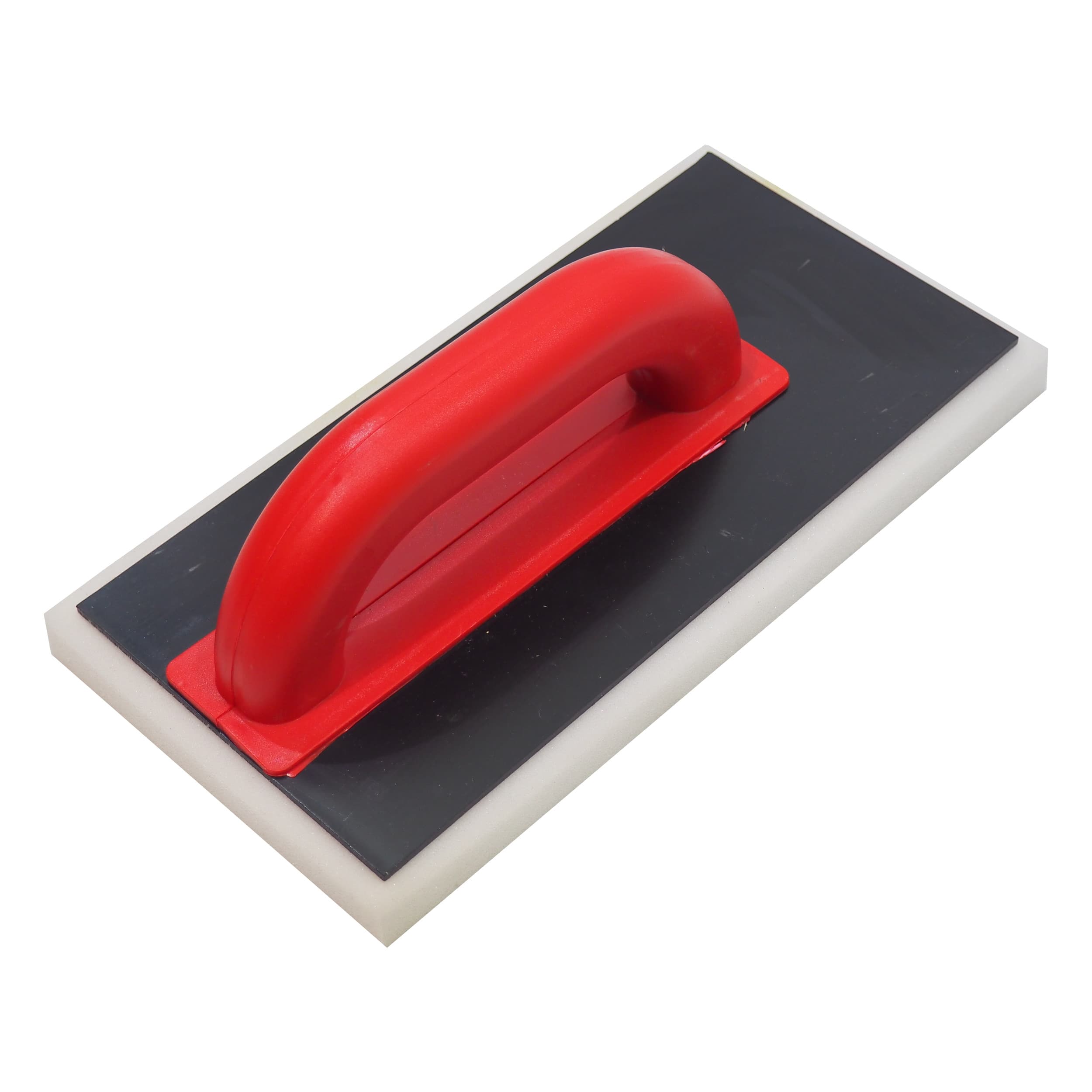 TOPTRADE hladítko ABS, posunutá rukojeť, jemný molitan 280 × 140 × 20 mm