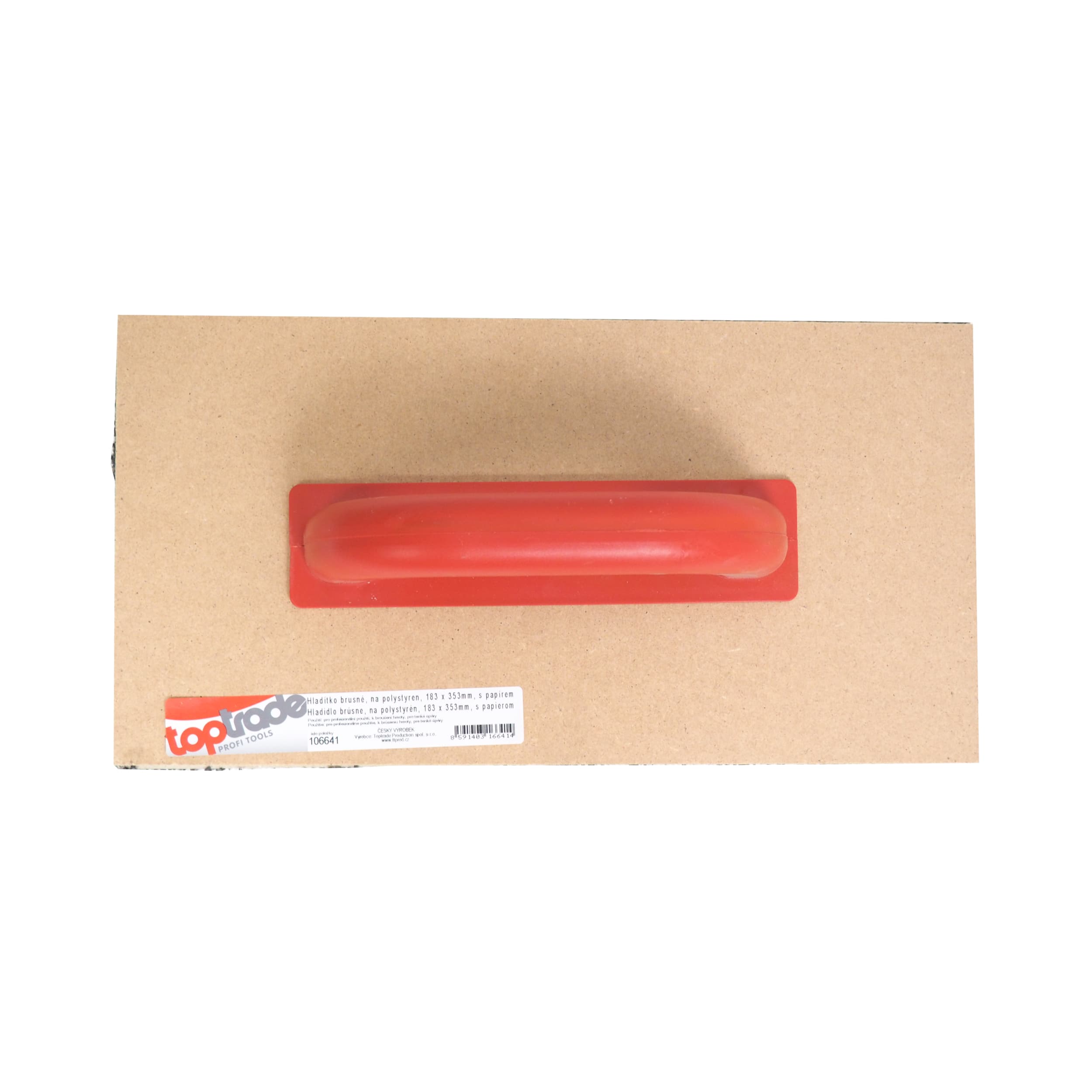 TOPTRADE brusné hladítko na polystyren 353 × 183 mm, zrnitost 16 - náhled 2