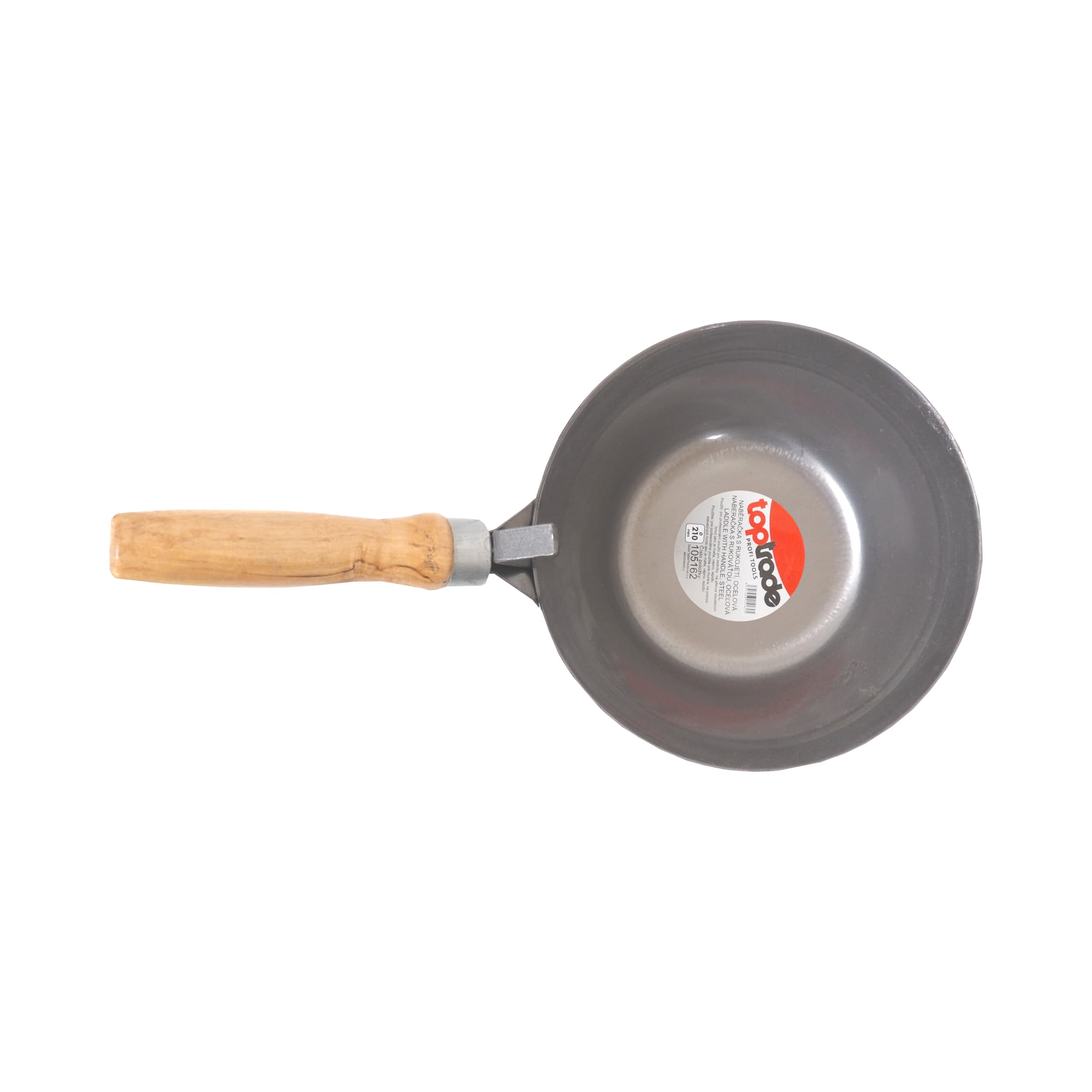 TOPTRADE naběračka s rukojetí, ocelová Ø 210 mm - náhled 2