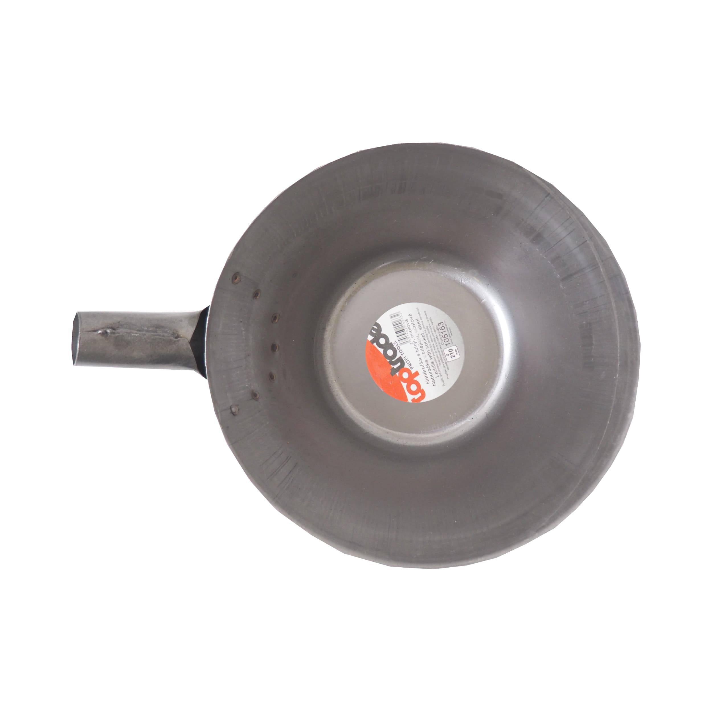 TOPTRADE naběračka s tulejí, ocelová, Ø 210 mm - náhled 2