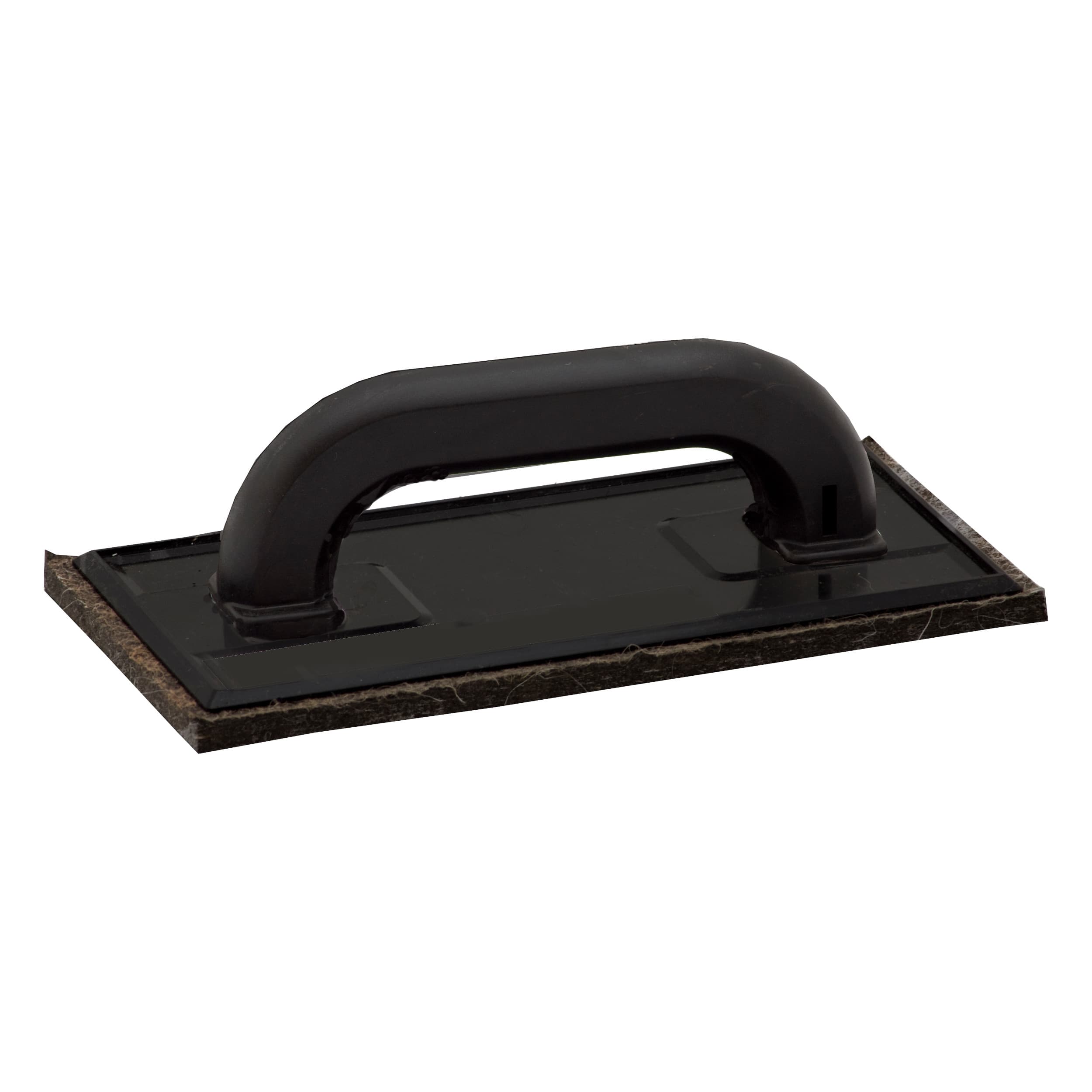 TOPTRADE hladítko ABS s hnědou plstí 250×130×10 mm – hobby