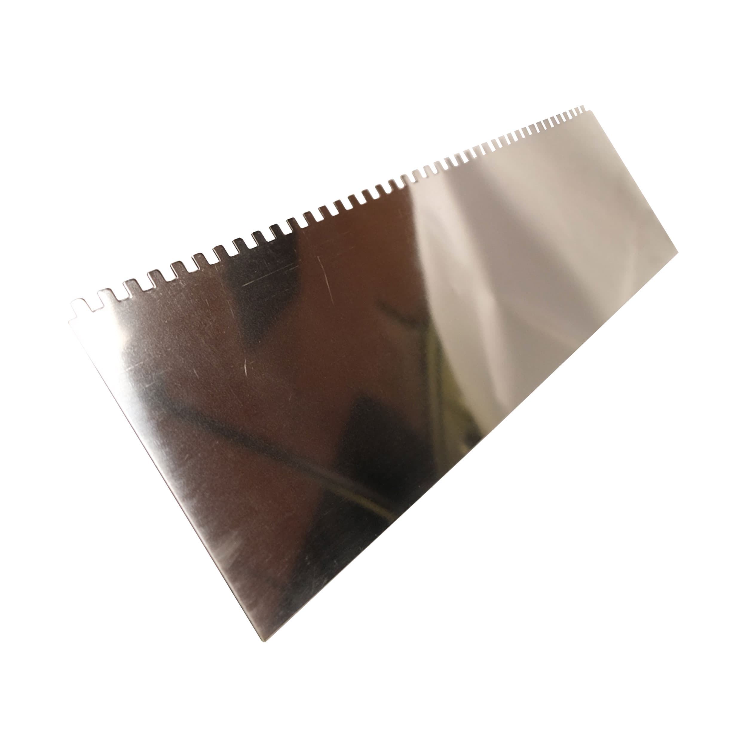TOPTRADE zubové hladítko nerez 6 mm, 500×130 mm – standard - náhled 2