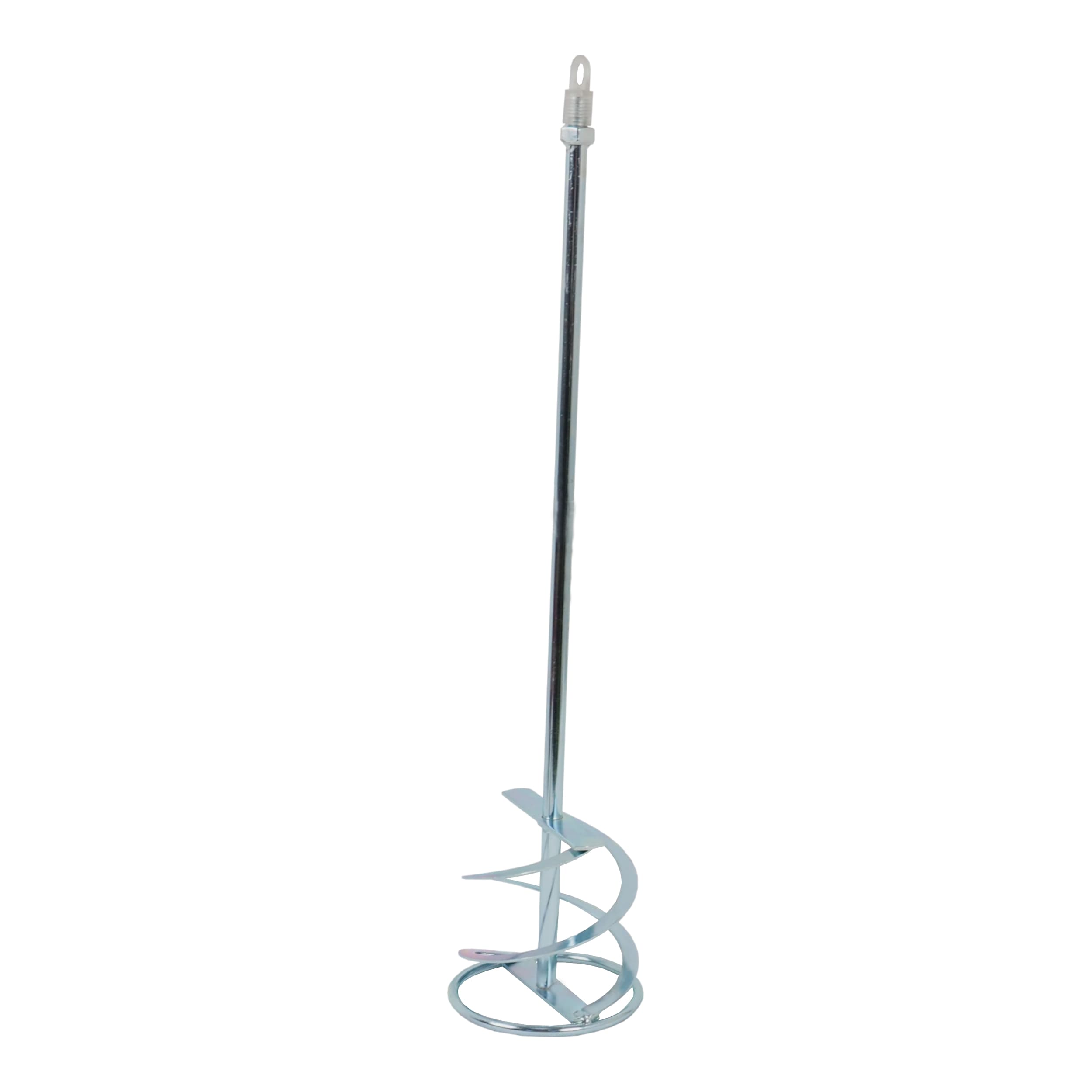 TOPTRADE míchadlo plechové s kruhem M14, pozinkované, levotočivé, Ø 140 mm