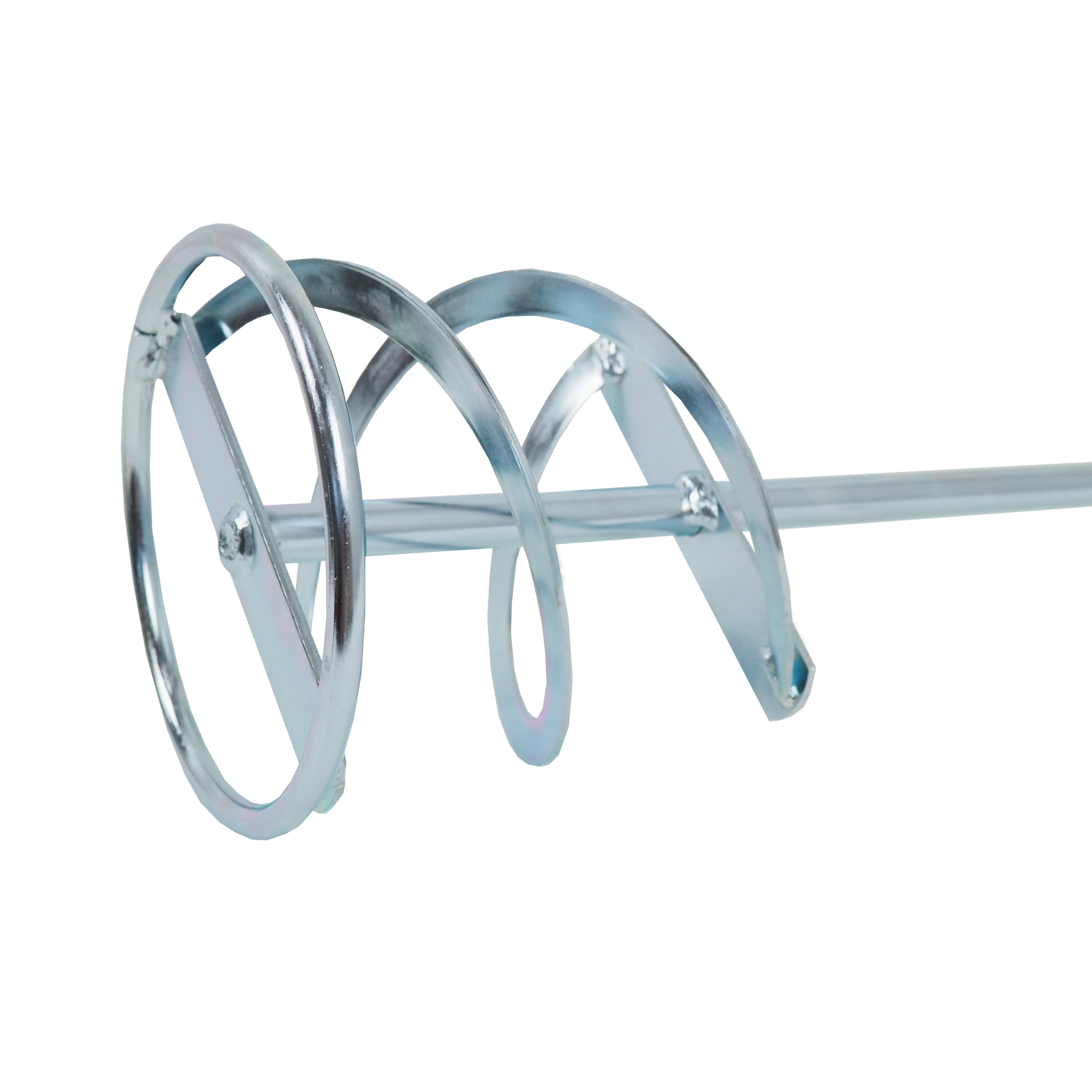 TOPTRADE míchadlo plechové s kruhem M14, pozinkované, levotočivé, Ø 140 mm - náhled 4