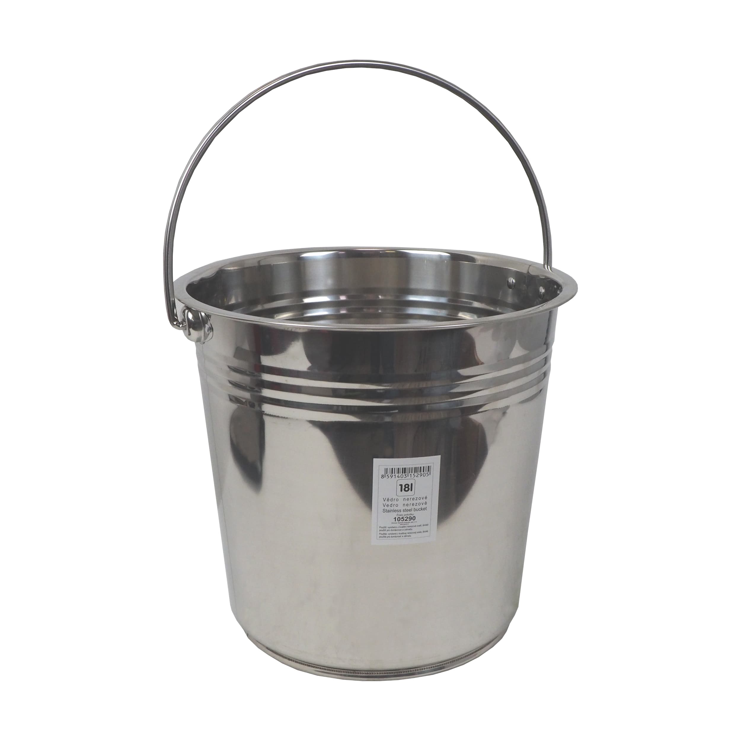 TOPTRADE vědro nerezové 18 l – 105290 - náhled 3