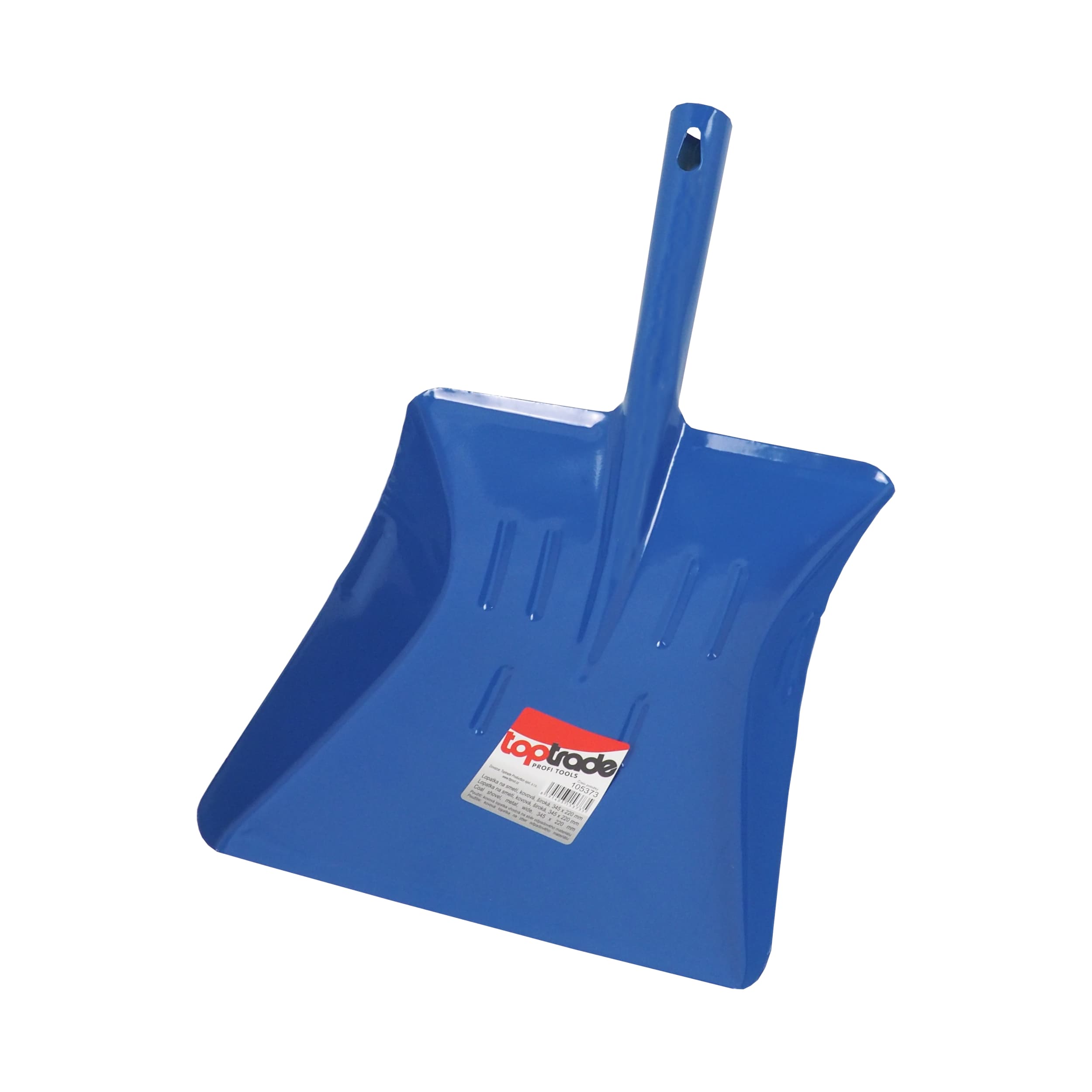 TOPTRADE kovová lopatka na smetí široká 345 × 220 mm - náhled 2