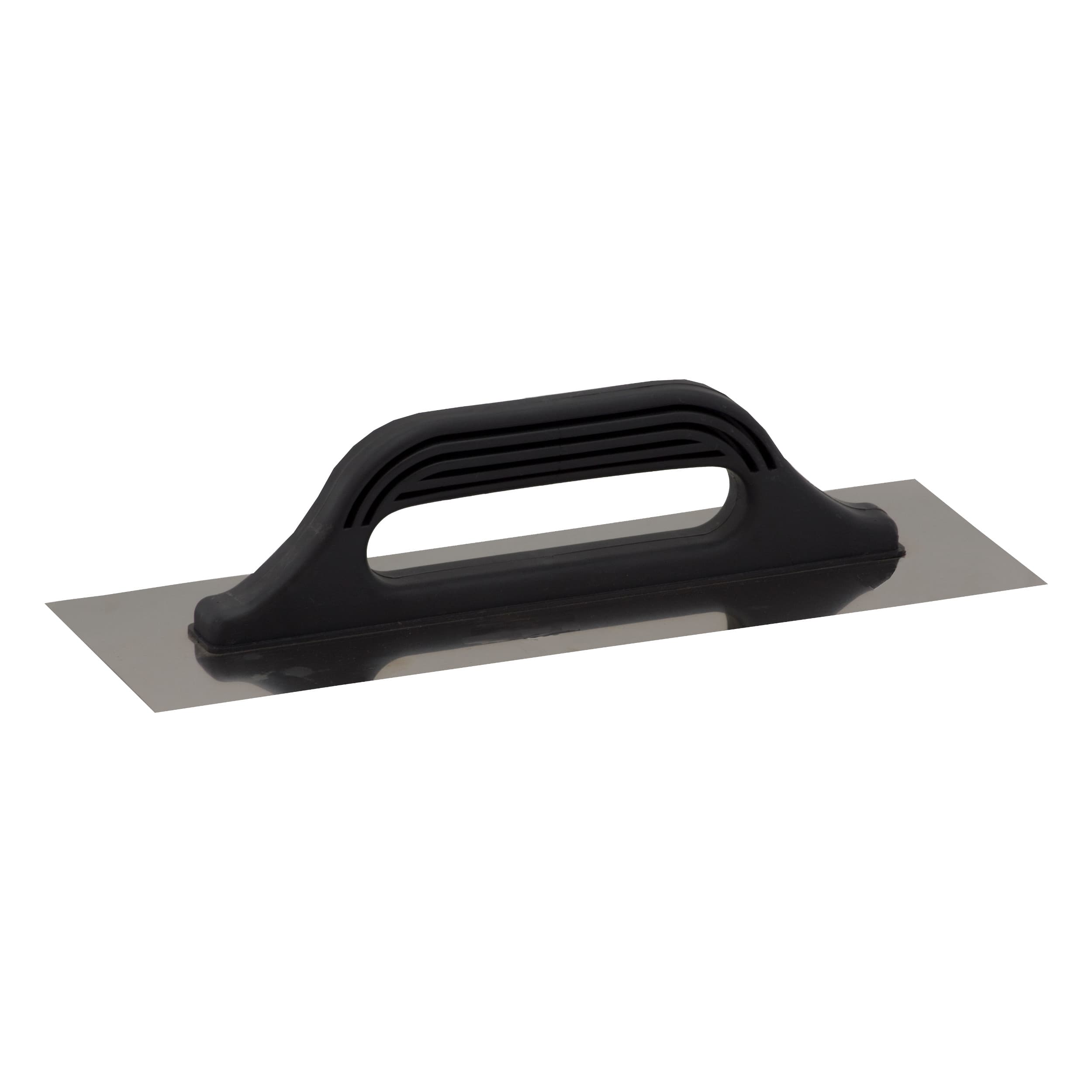 TOPTRADE hladítko nerezové, plastová rukojeť, hladké 480 × 130 mm