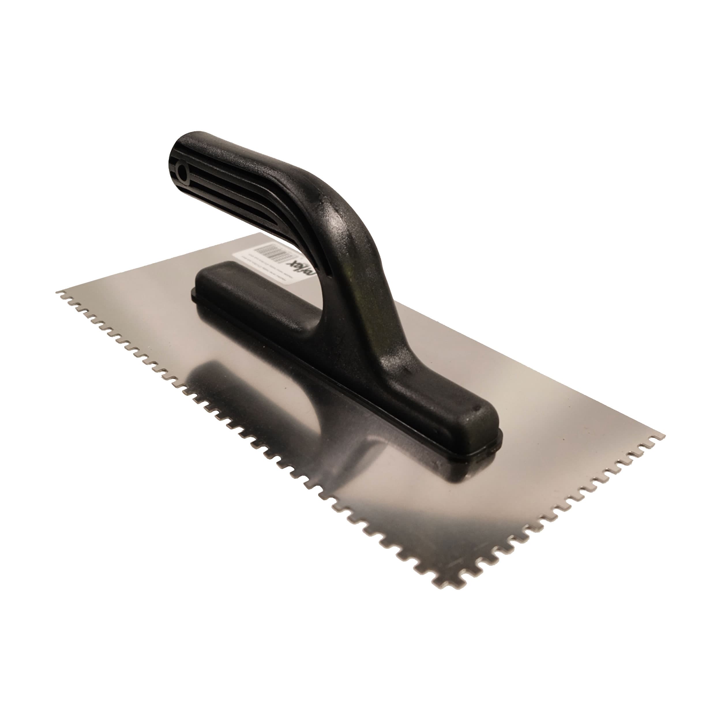 TOPTRADE hladítko nerezové, zub 4 mm, 270×130 mm - náhled 2