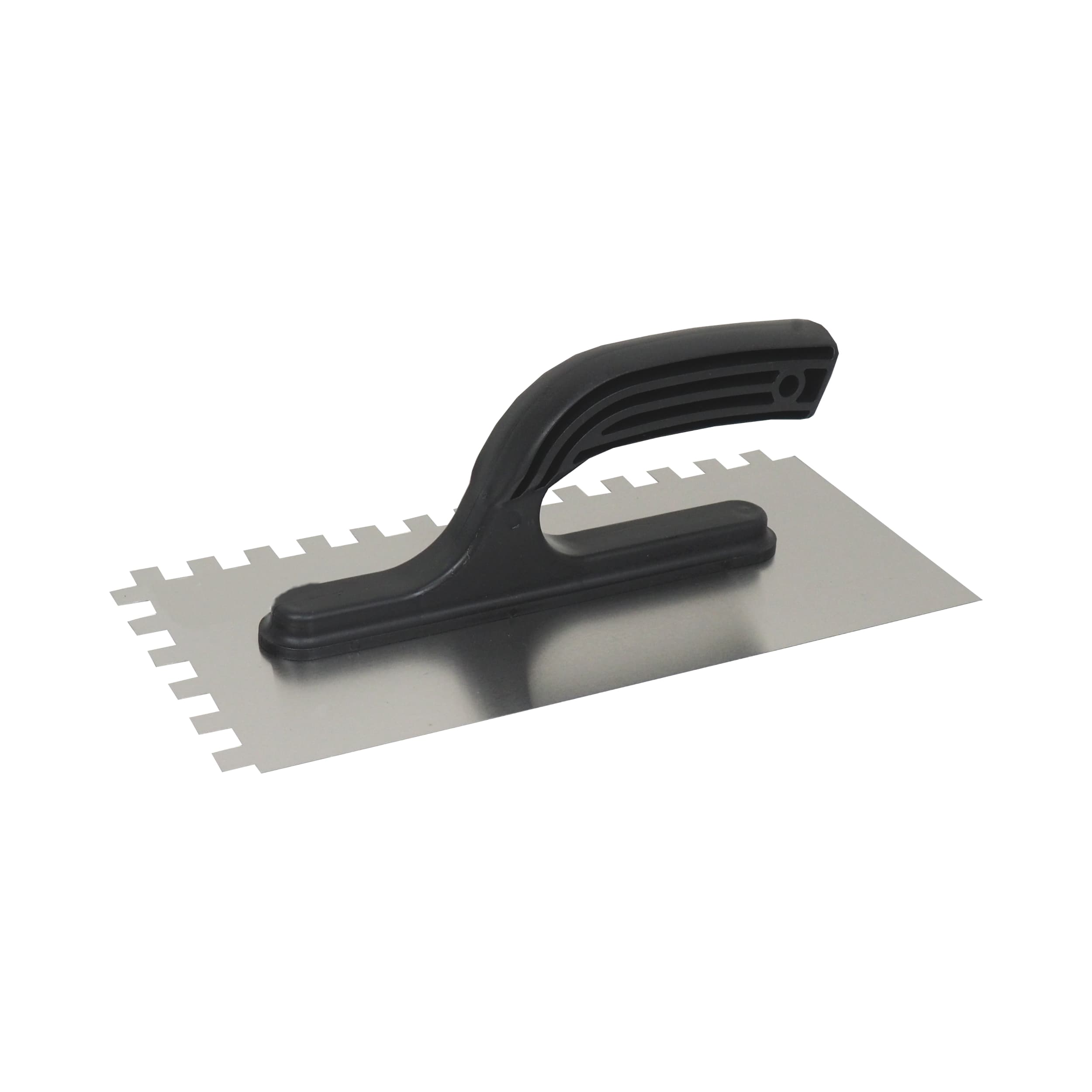 TOPTRADE hladítko nerezové 270×130 mm, zub 10 mm, plastová rukojeť