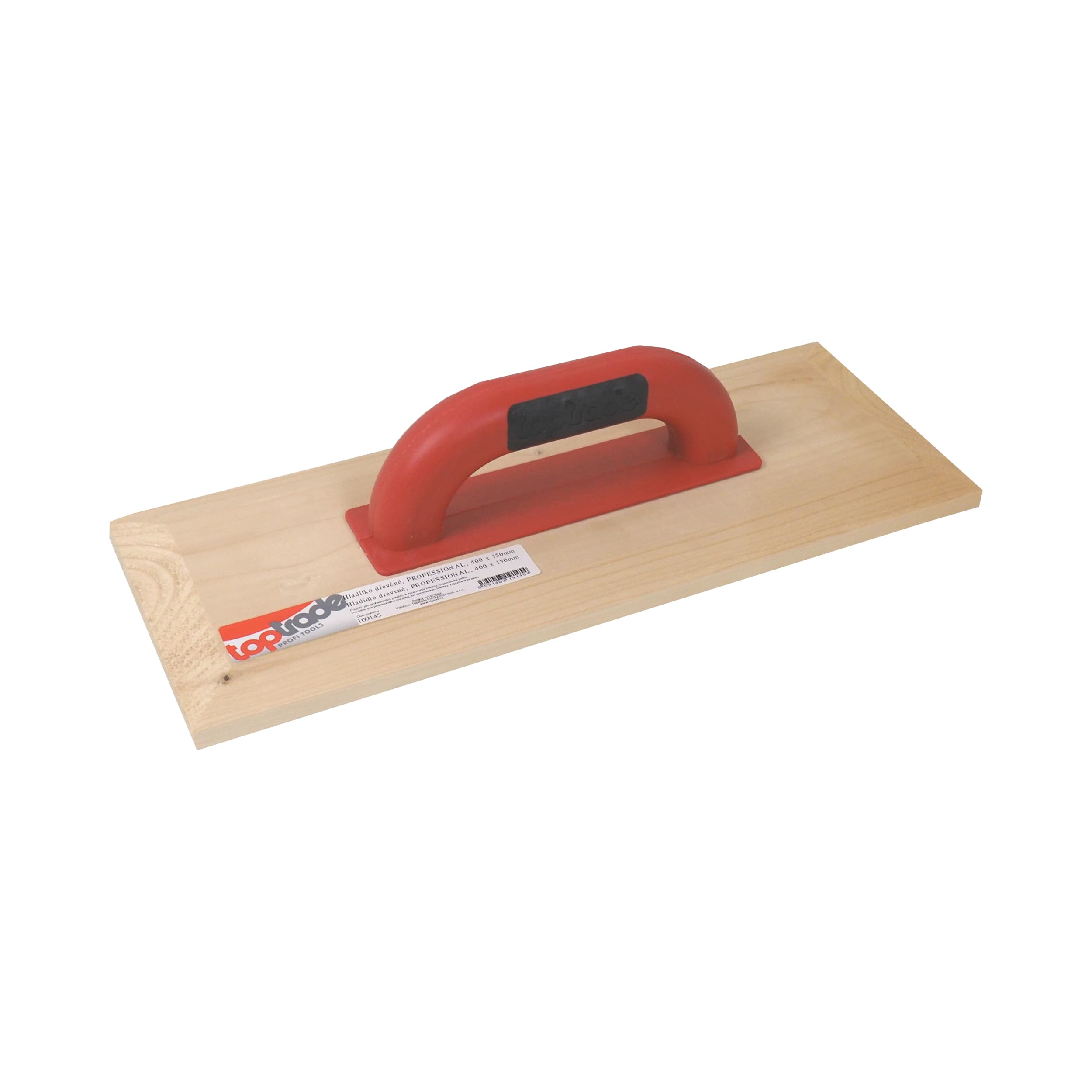 TOPTRADE hladítko dřevěné PROFESSIONAL 400×150 mm - náhled 2