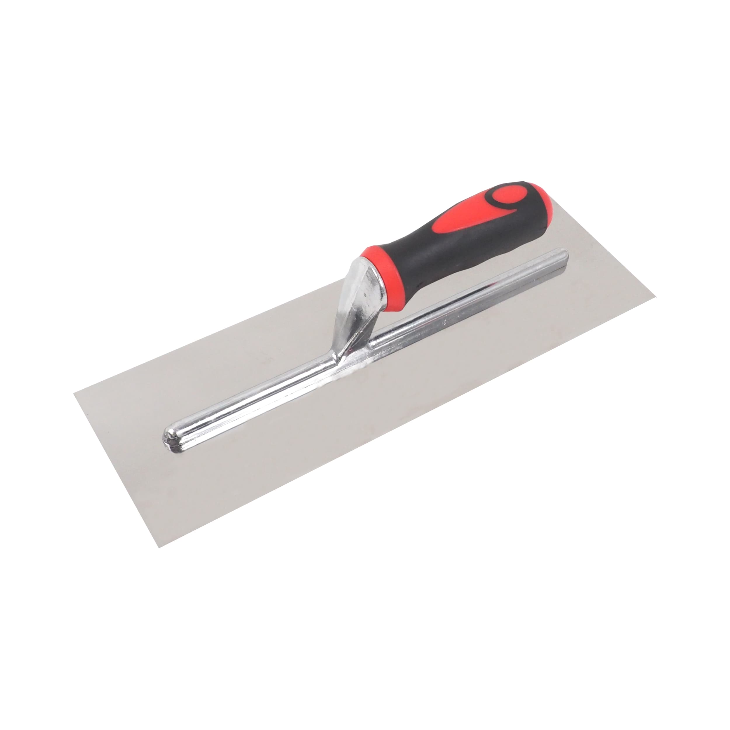 TOPTRADE hladítko nerezové 360×120 mm, hladké, pogumovaná rukojeť