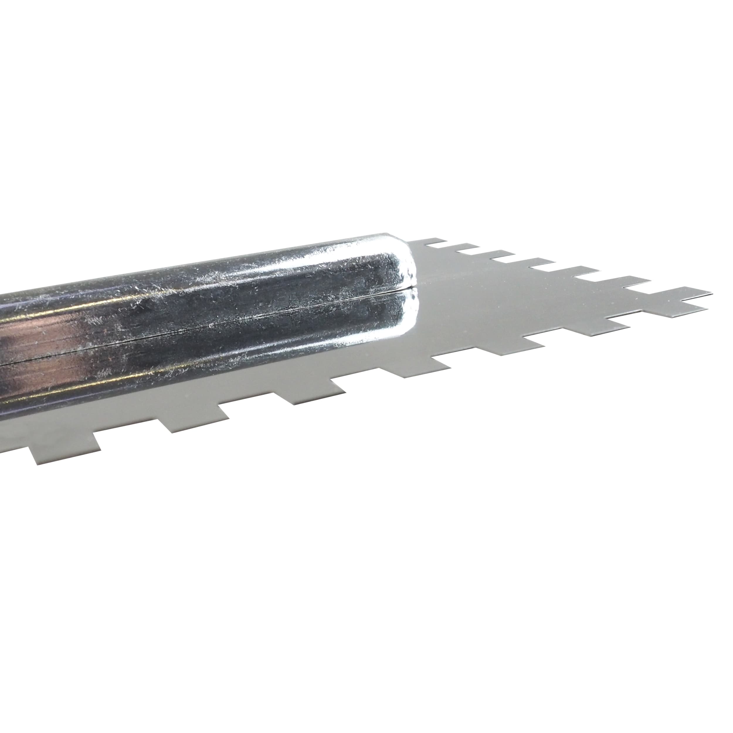 TOPTRADE hladítko nerezové, pogumovaná rukojeť, zub 8 mm, 360 × 120 mm - náhled 2