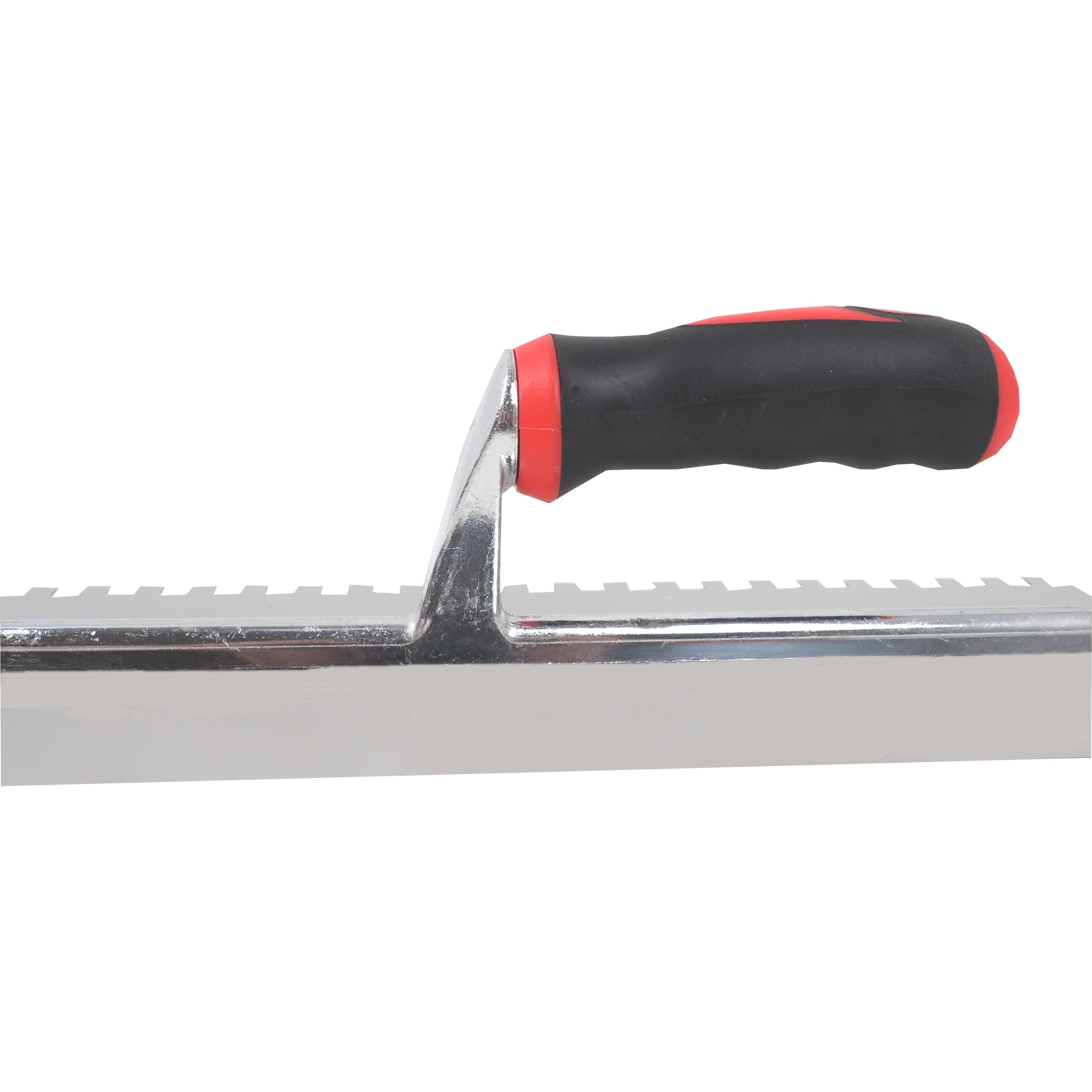 TOPTRADE hladítko nerezové, pogumovaná rukojeť, zub 8 mm, 360 × 120 mm - náhled 5