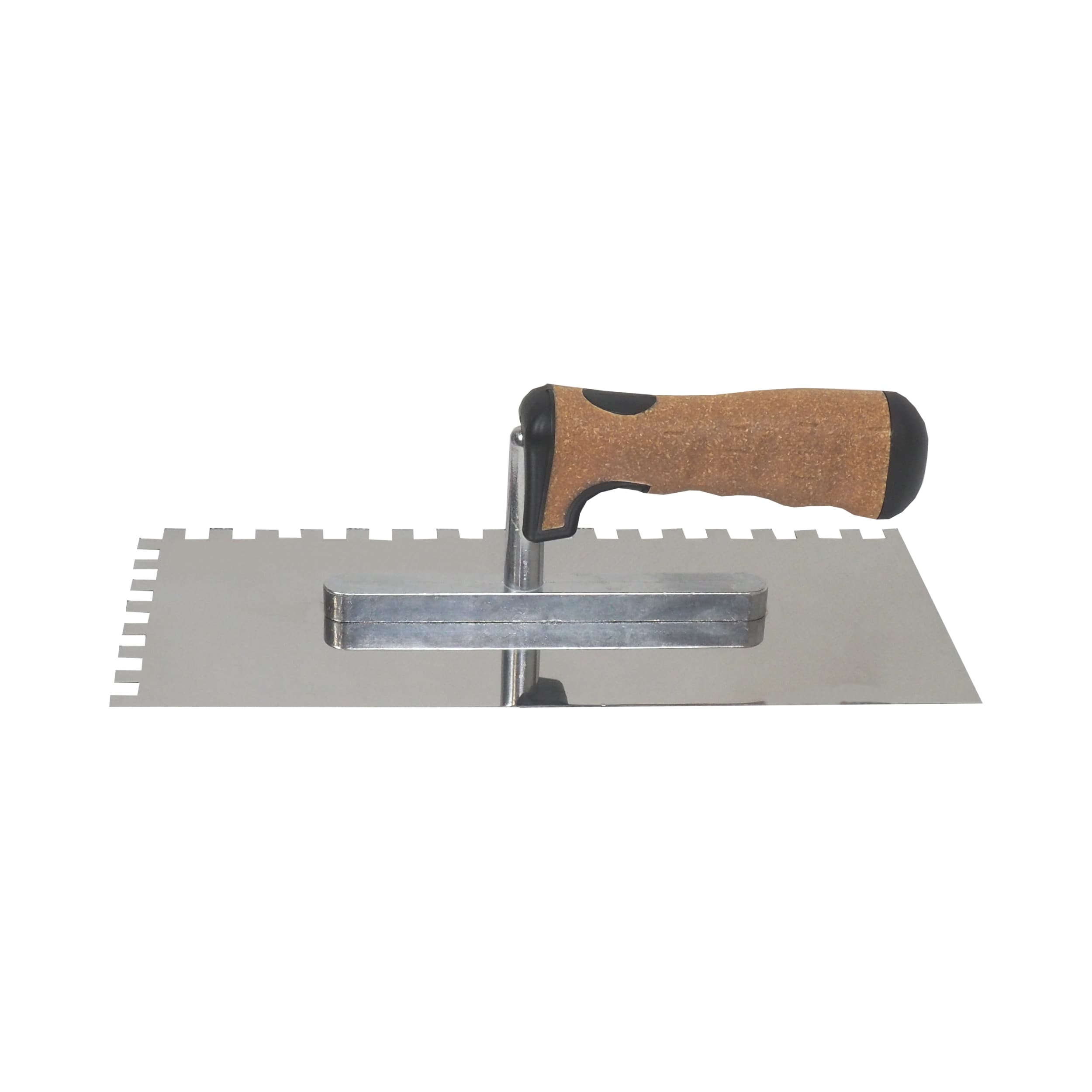 TOPTRADE hladítko nerezové, s EKO rukojetí, zub 8 mm, 270 x 130 mm, profi - náhled 2