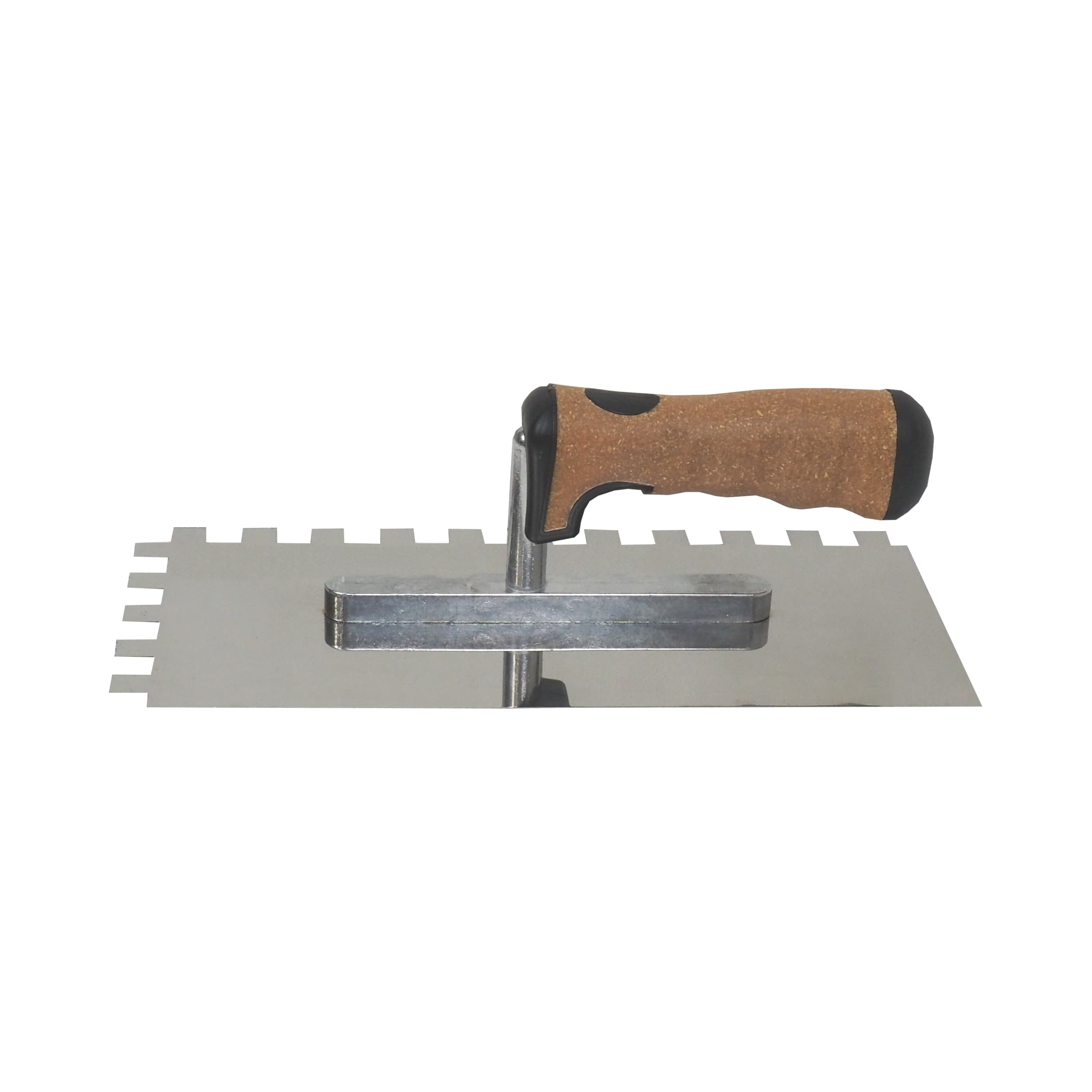 TOPTRADE hladítko nerezové, s EKO rukojetí, zub 12 mm, 270 x 130 mm, profi - náhled 2