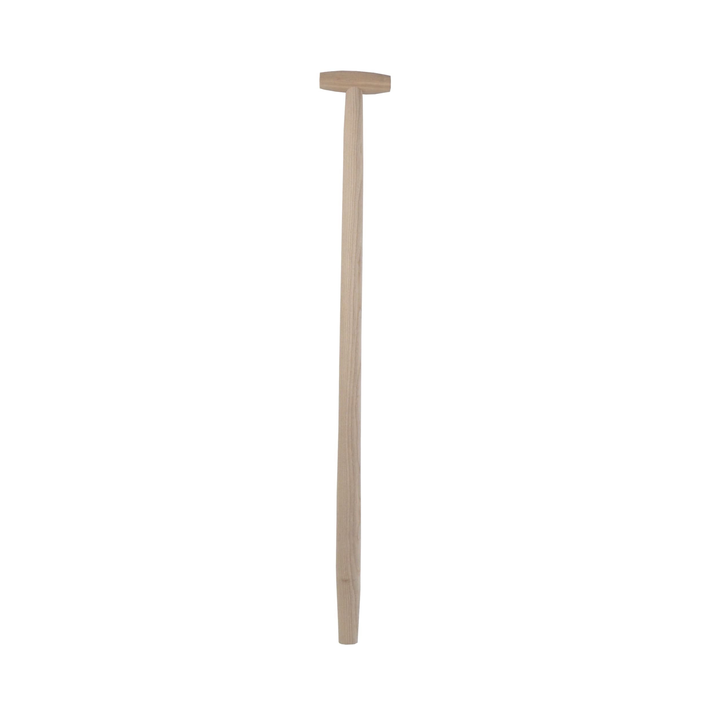 TOPTRADE dřevěná broušená násada na rýč s T madlem 90 cm