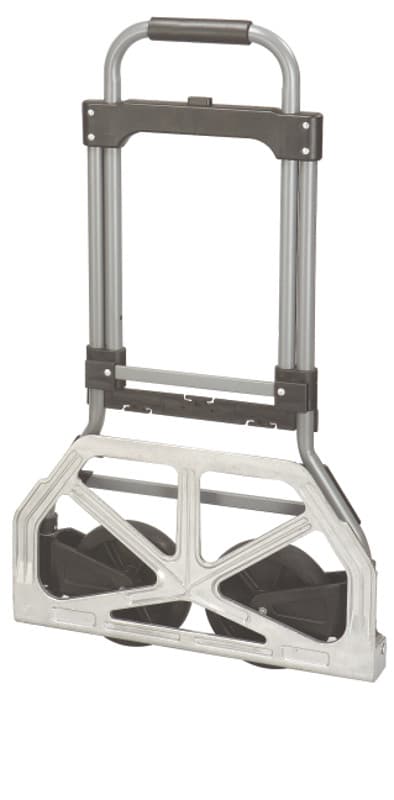 TOPTRADE skládací rudl 150 kg, teleskopická rukojeť, hliníková plocha - náhled 2