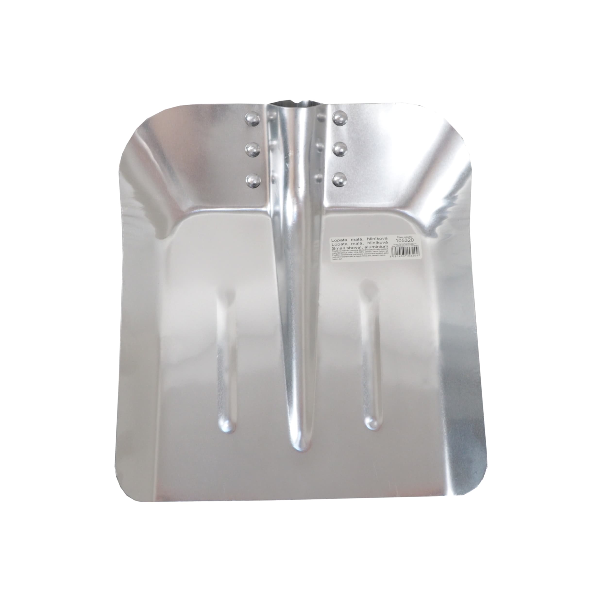 TOPTRADE lopata malá hliníková 290×260 mm - náhled 2