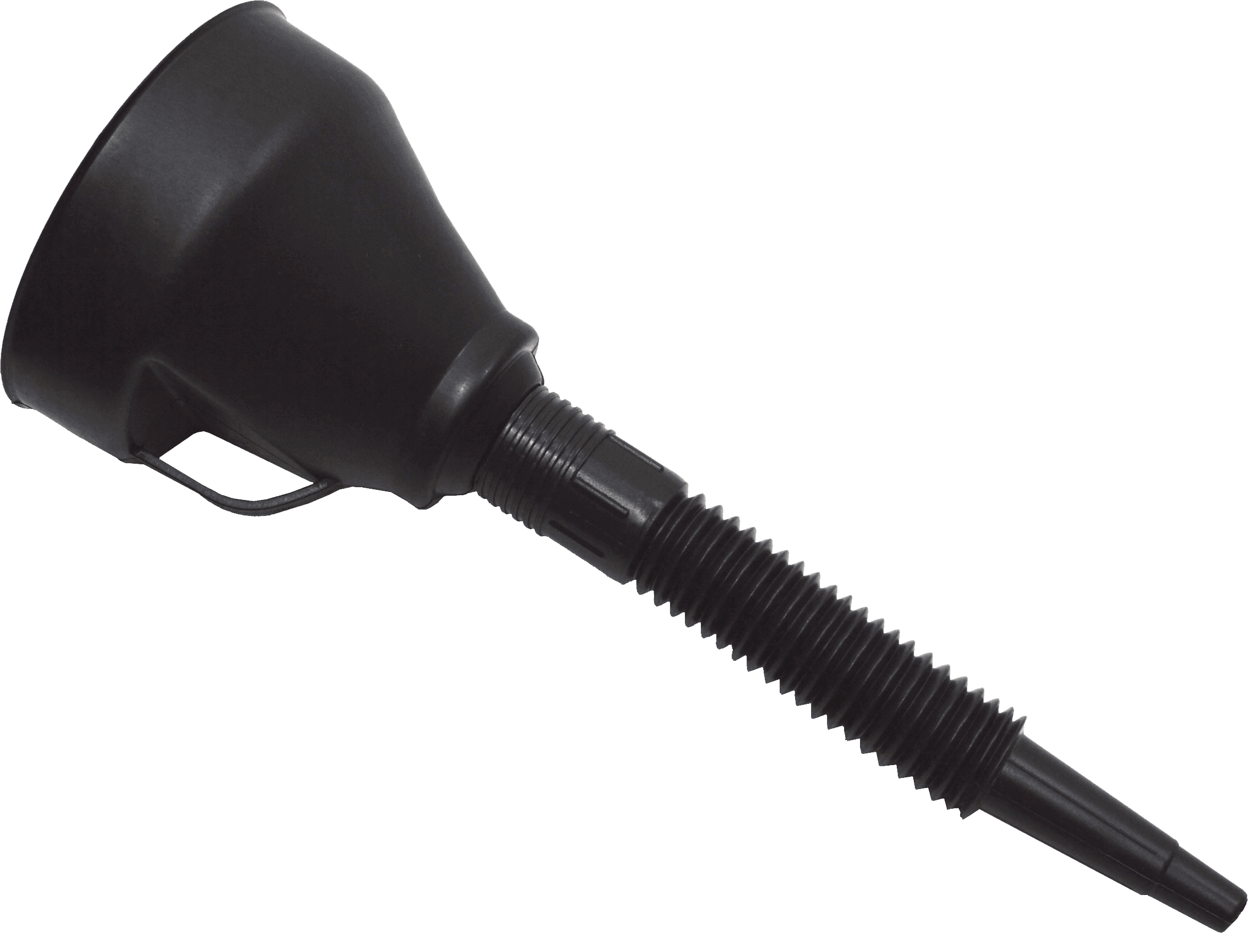 TOPTRADE plastový trychtýř na paliva se sítkem 15 × 370 mm - náhled 2