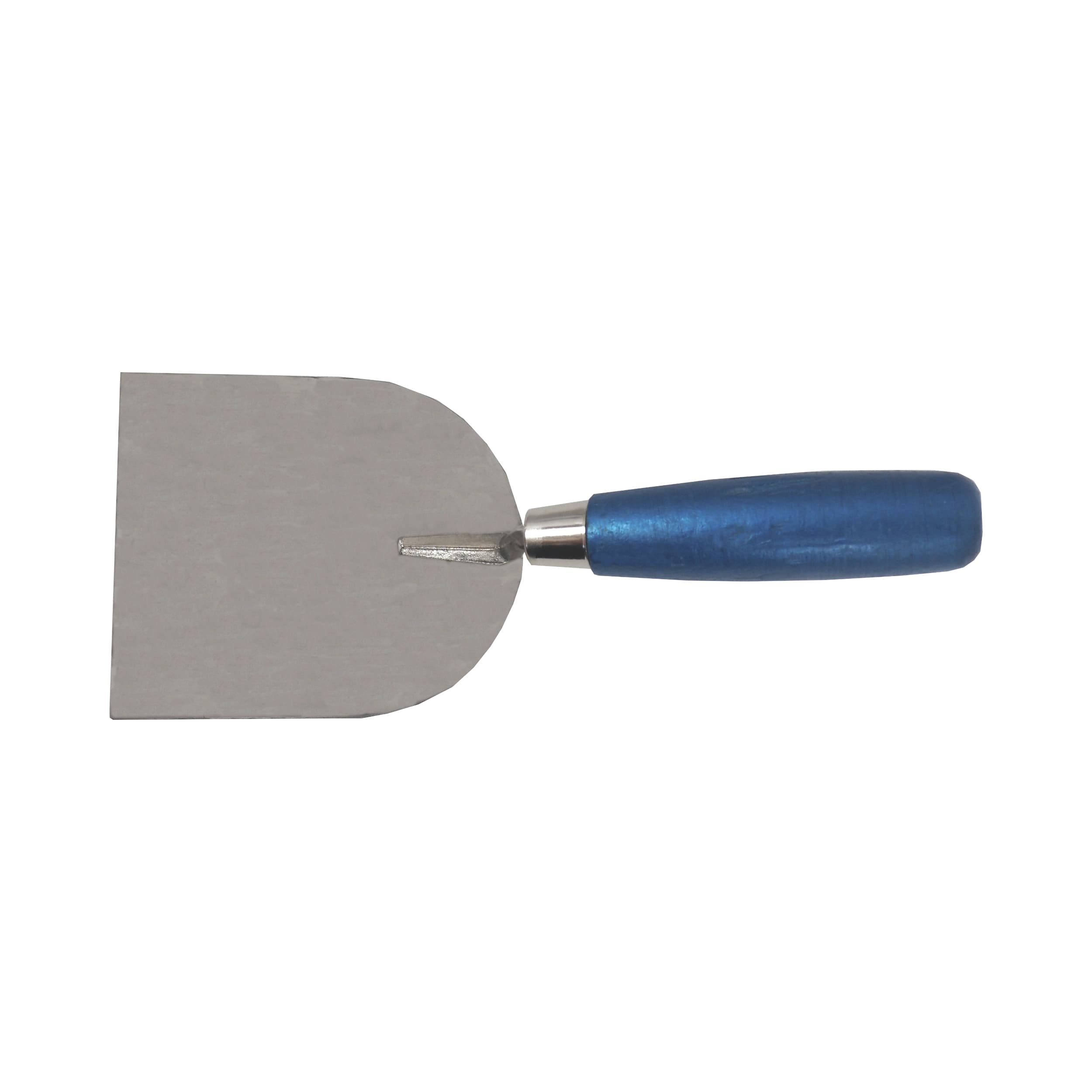 TOPTRADE štukatérská lžíce nerezová 120 × 100 mm, dřevěná rukojeť - náhled 3
