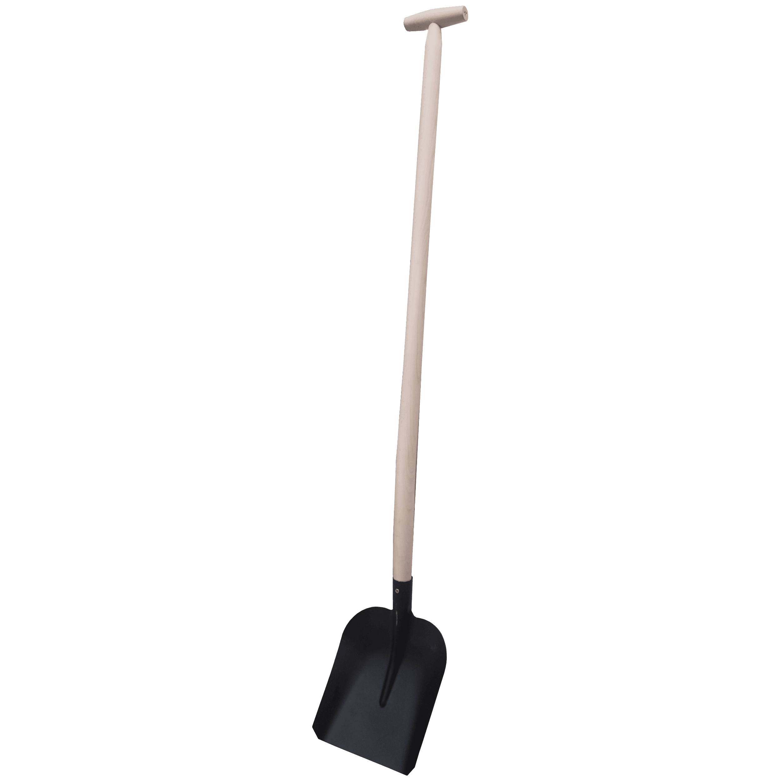TOPTRADE lopata ocelová standard, černý lak, T rukojeť 120 cm