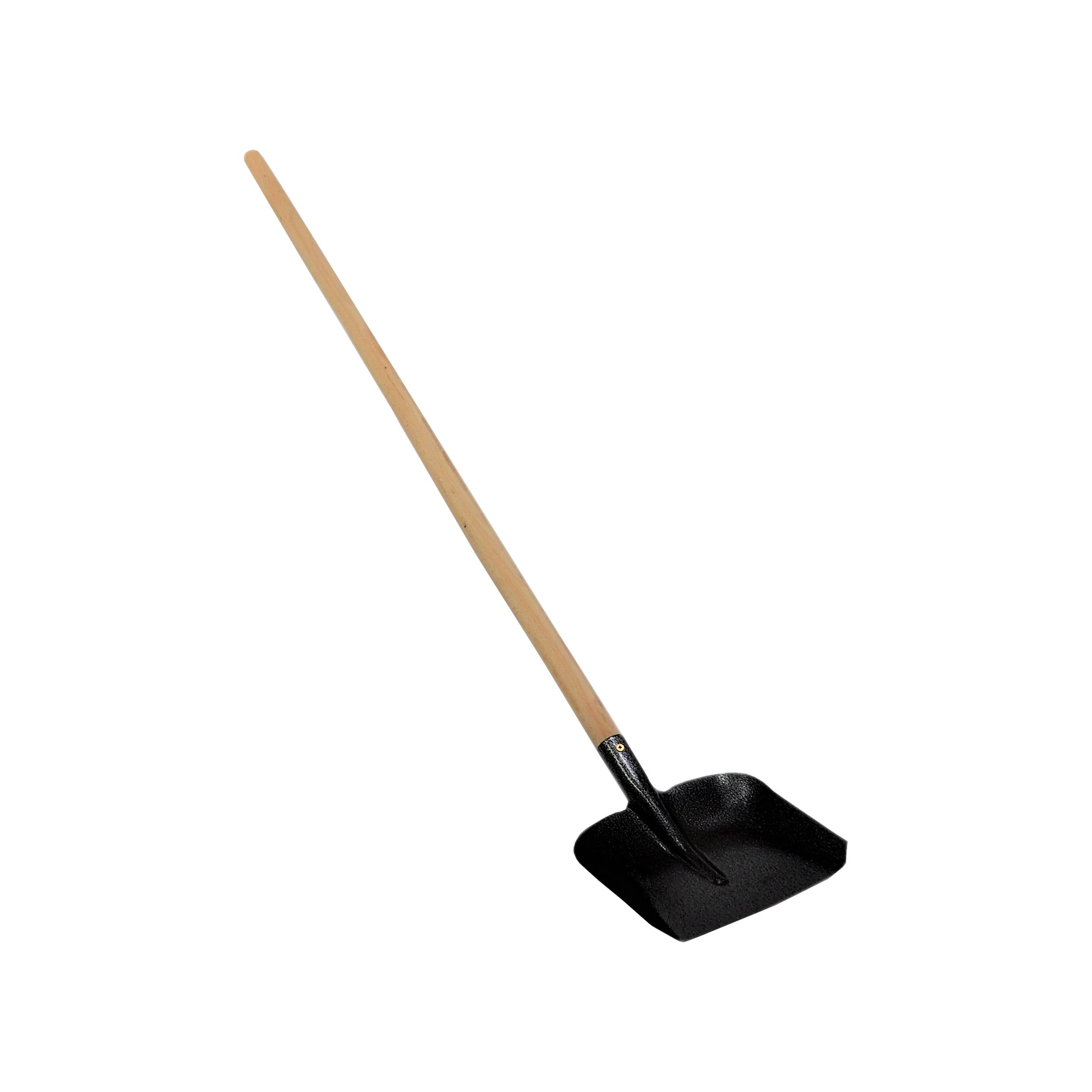 TOPTRADE ocelová lopata, kladívkový lak, rovná násada 130 cm
