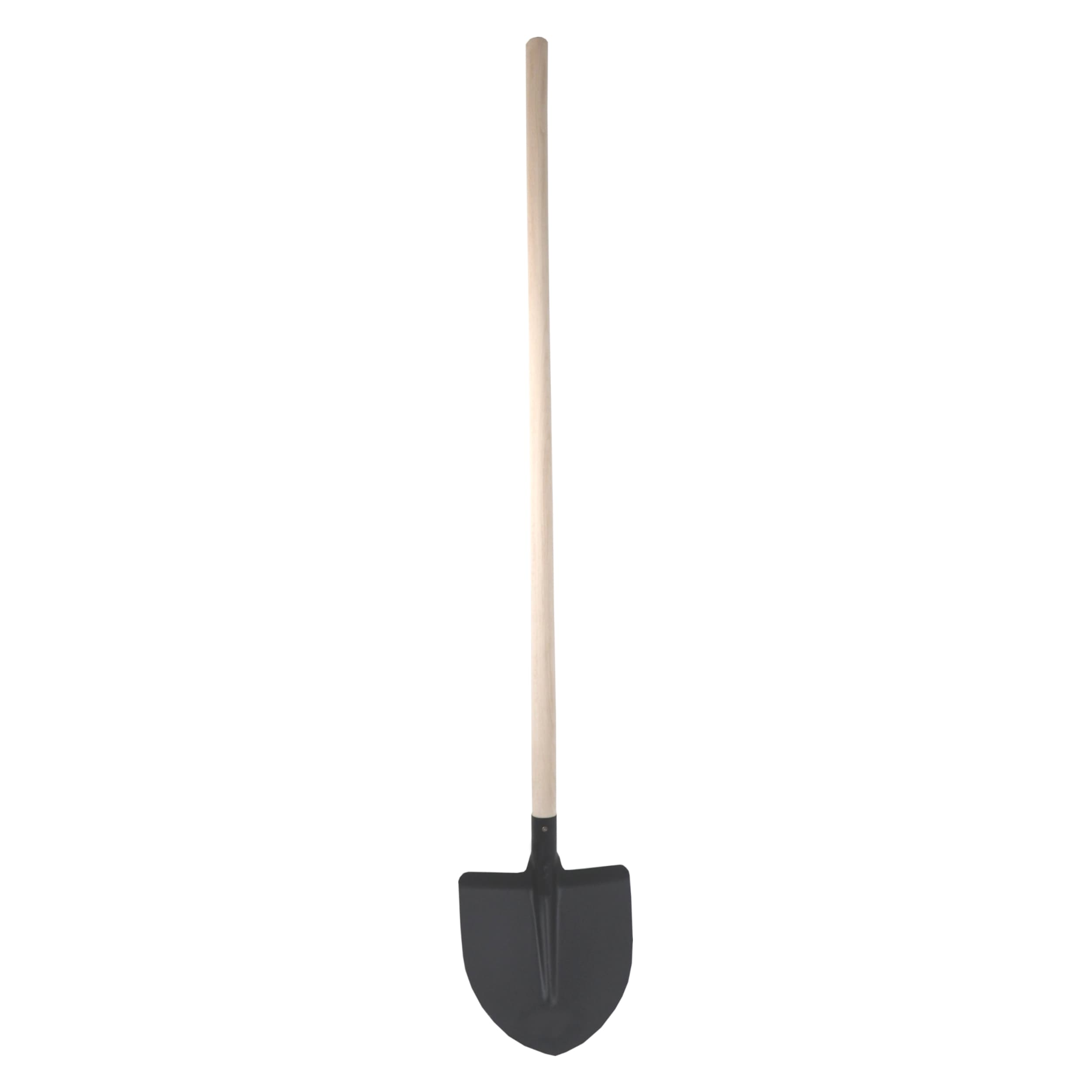 TOPTRADE ocelová lopata srdcovka, černý lak – prohnutá násada 130 cm - náhled 2