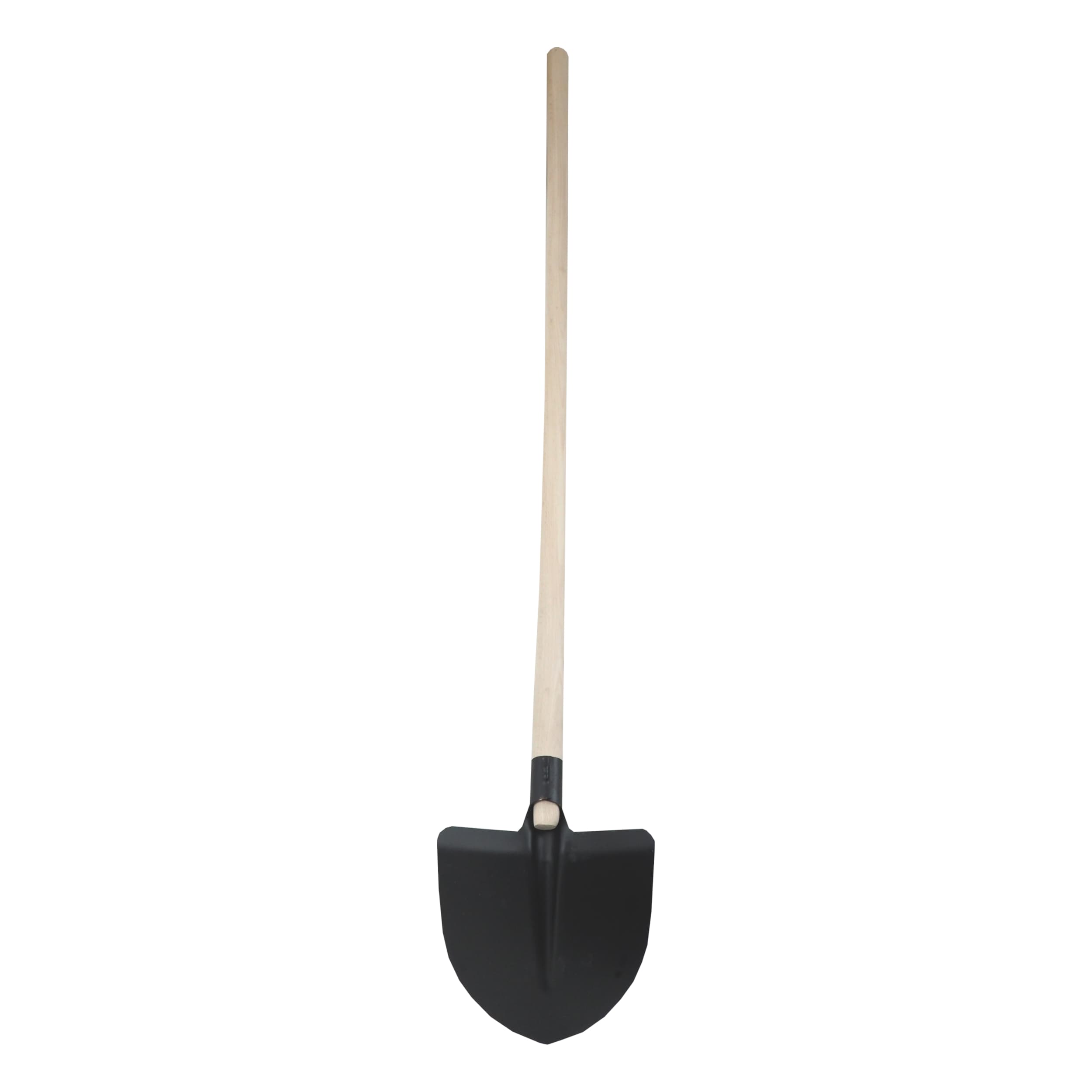 TOPTRADE ocelová lopata srdcovka, černý lak – prohnutá násada 130 cm - náhled 3