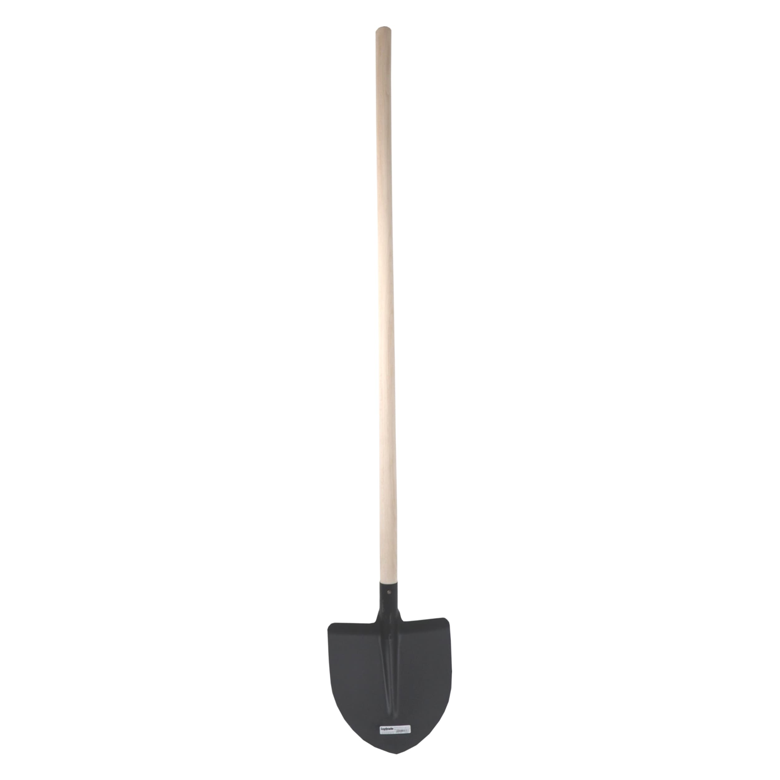 TOPTRADE ocelová lopata srdcovka, černý lak – prohnutá násada 130 cm - náhled 4