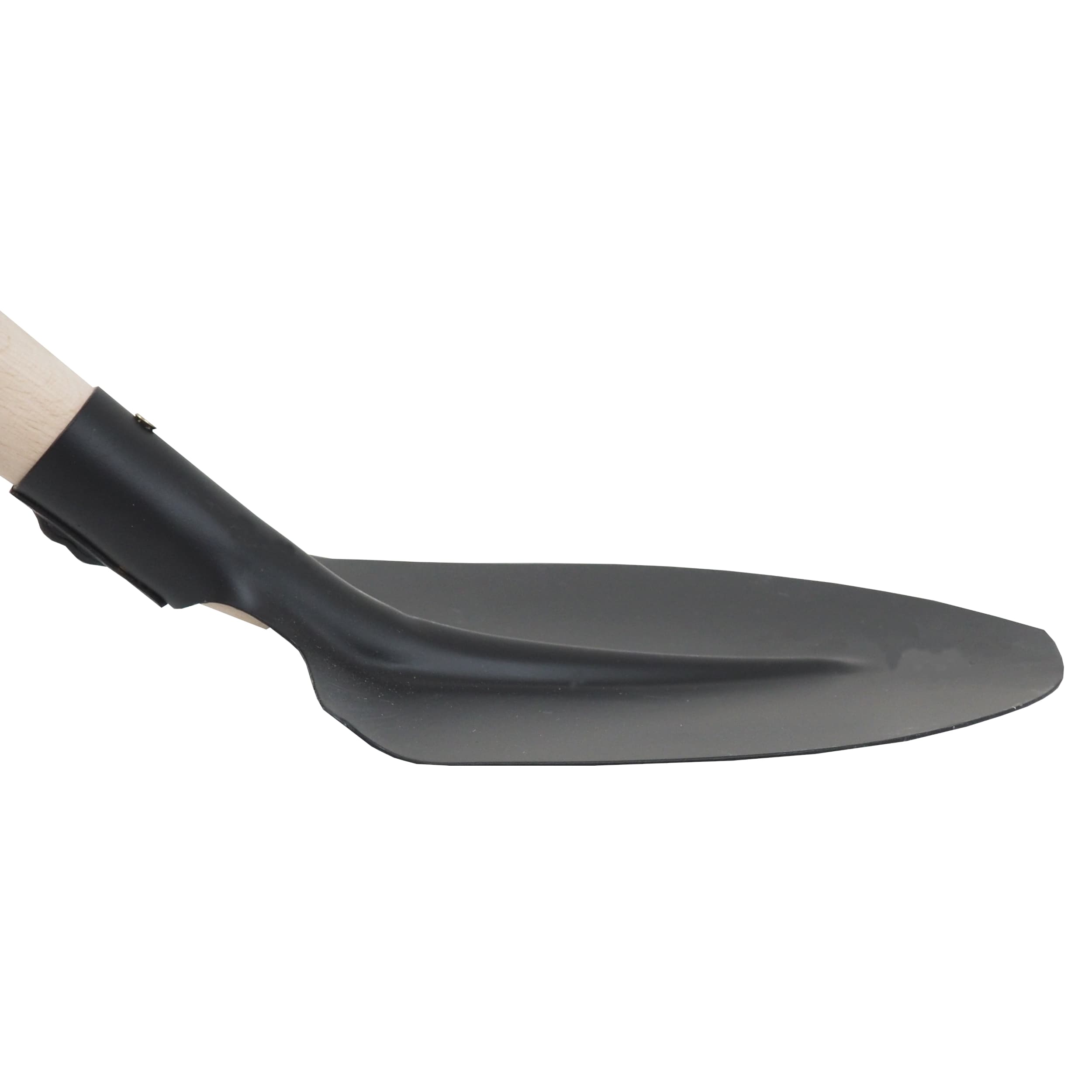 TOPTRADE ocelová lopata srdcovka, černý lak – prohnutá násada 130 cm - náhled 5