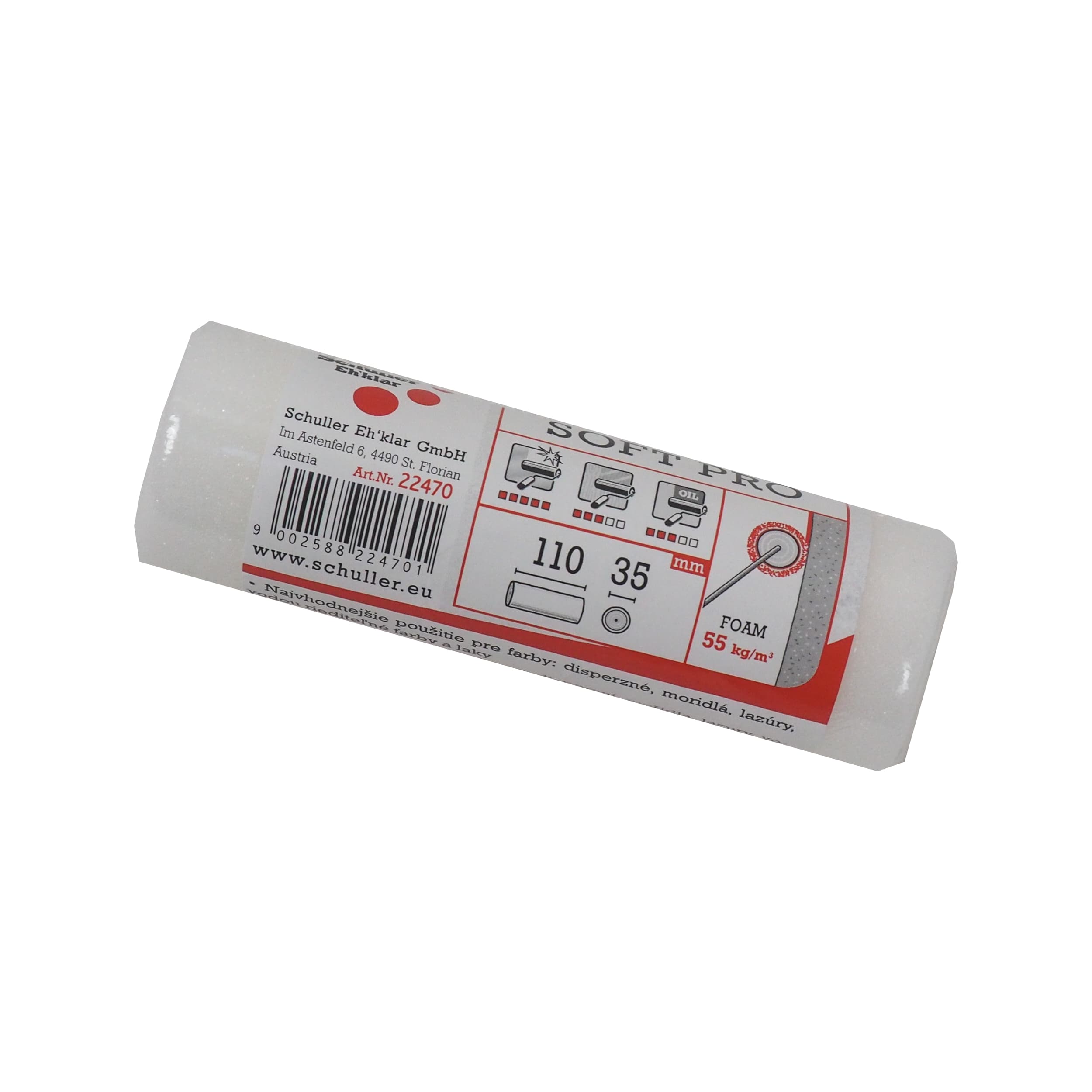 Váleček Soft PRO HK, pěnový, rovné konce 110 mm - náhled 4