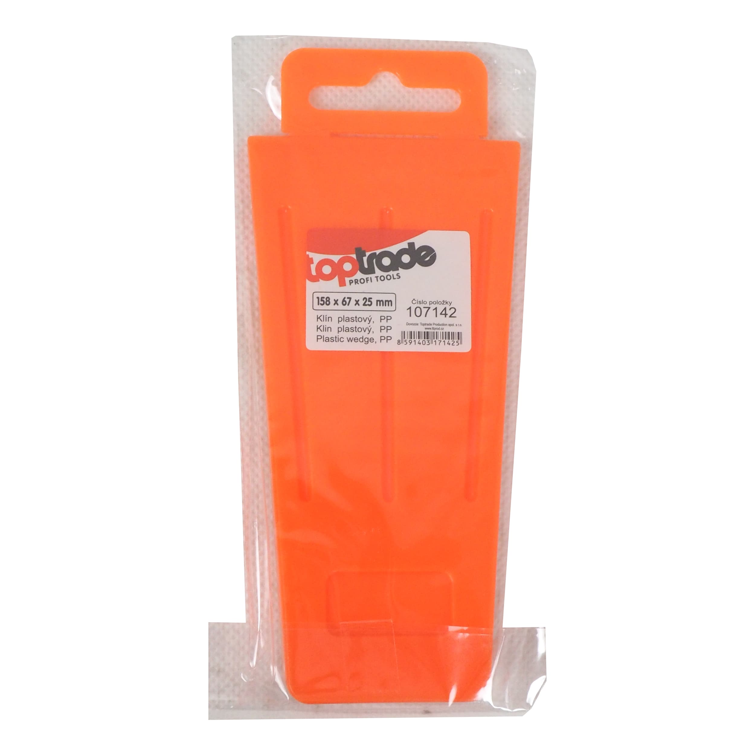 TOPTRADE plastový klín PP 158×67×25 mm - náhled 3
