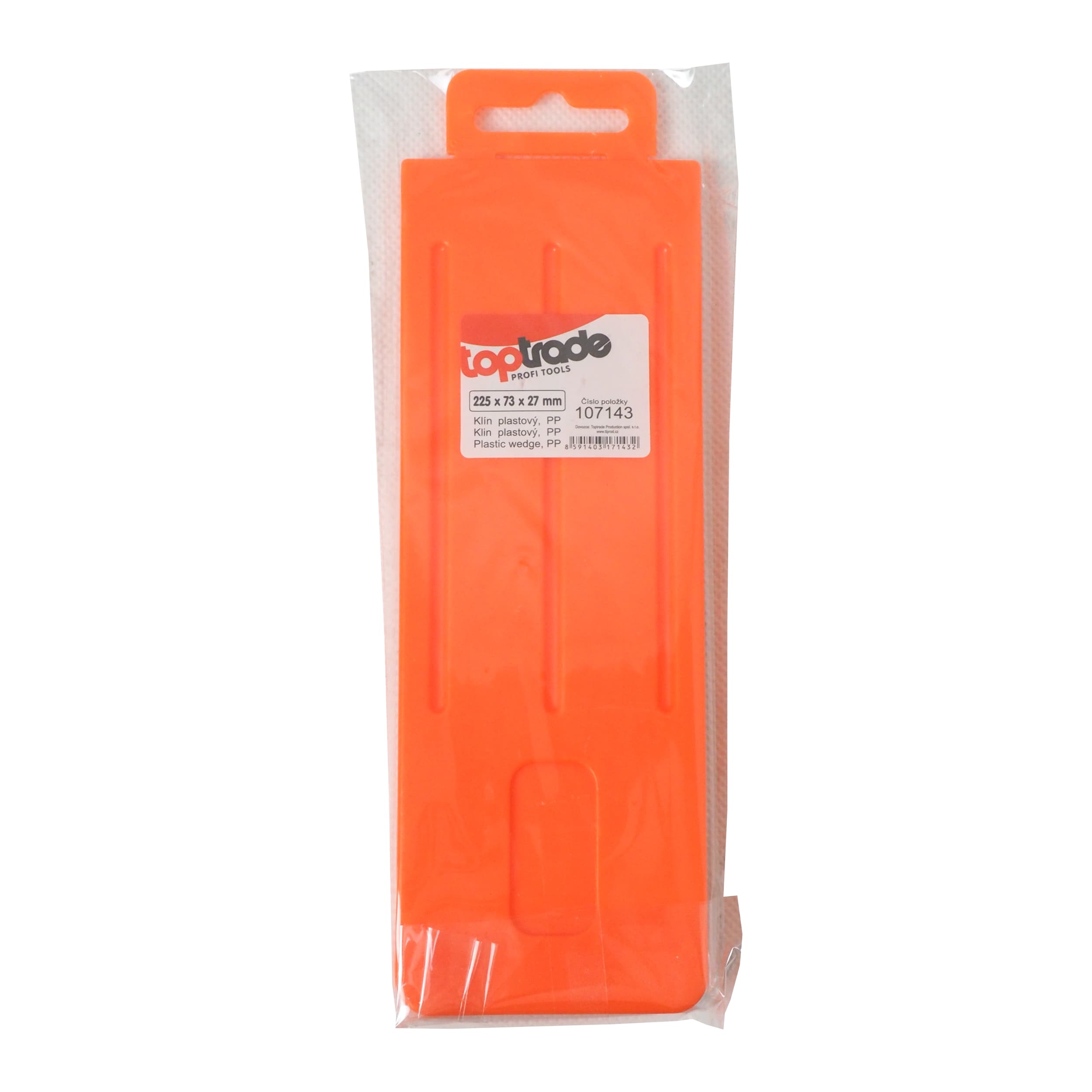 TOPTRADE vymezovací klín PP 225 × 73 × 27 mm - náhled 3