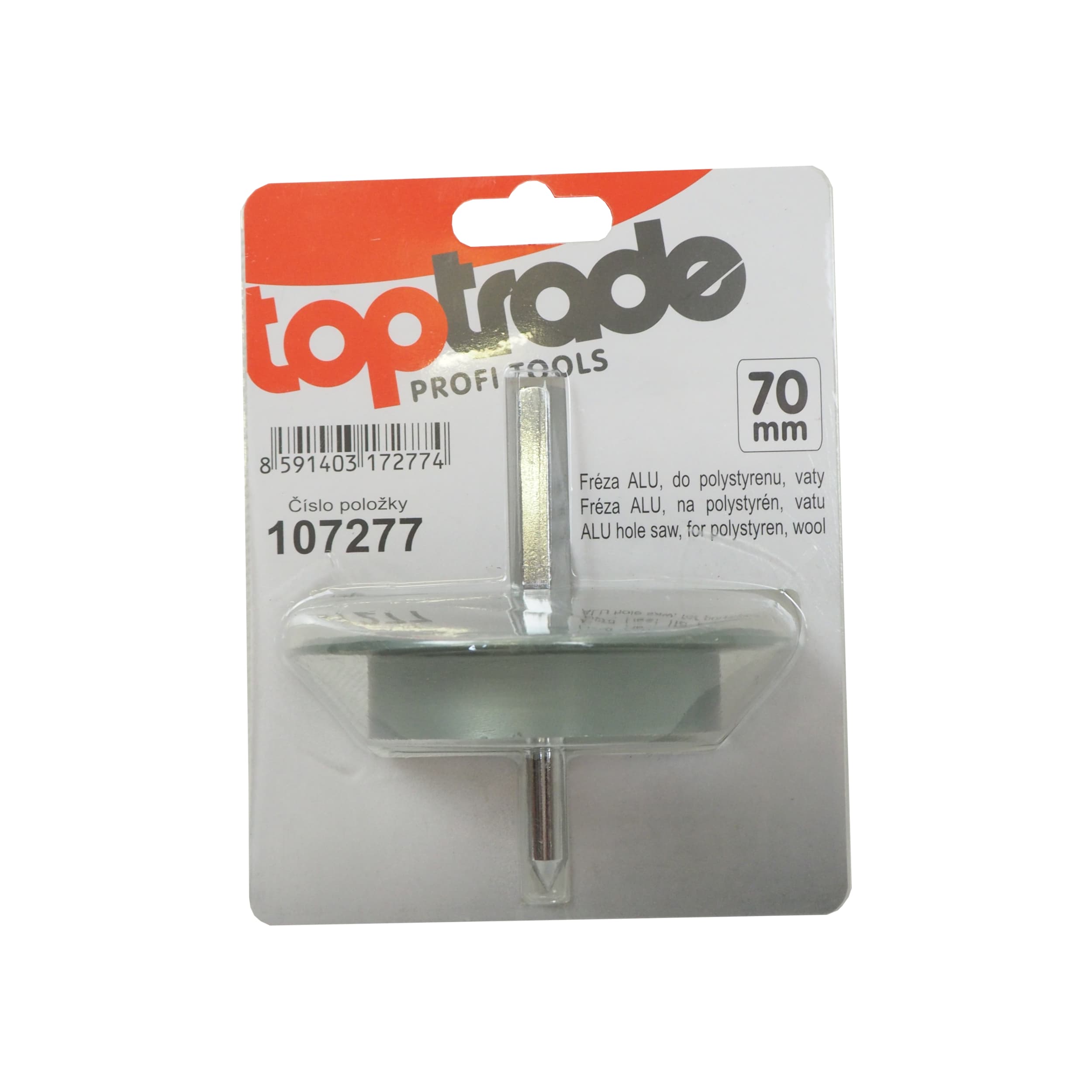 TOPTRADE fréza ALU do polystyrenu a vaty Ø 70 mm - náhled 2