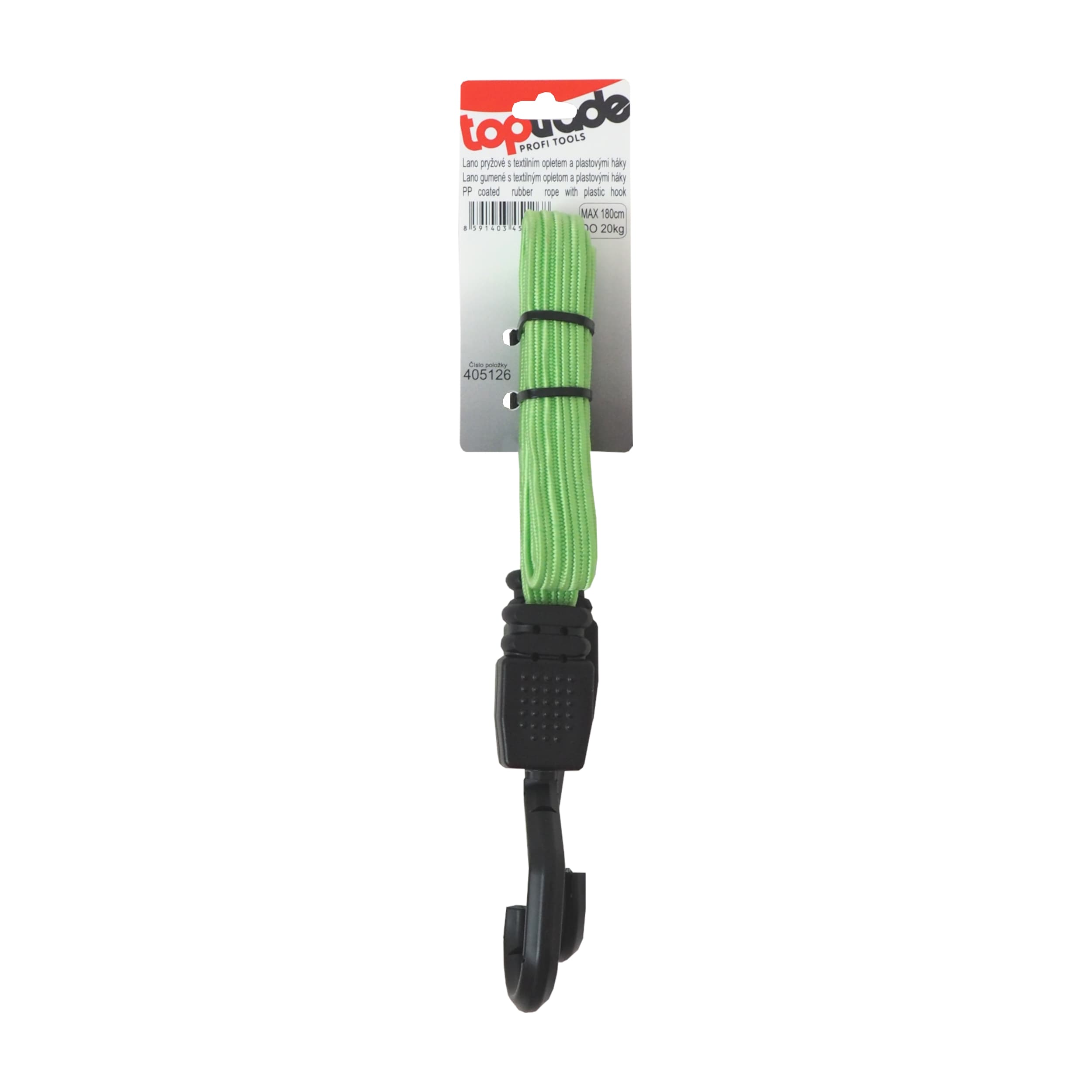 TOPTRADE expander lano Ø 18 mm, 80–180 cm, 20 kg - náhled 3