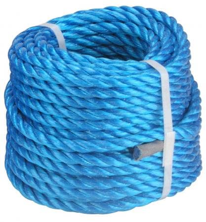 Polypropylenové lano LANEX, stáčené 8 mm x 20 m – pevnost 1184 kg