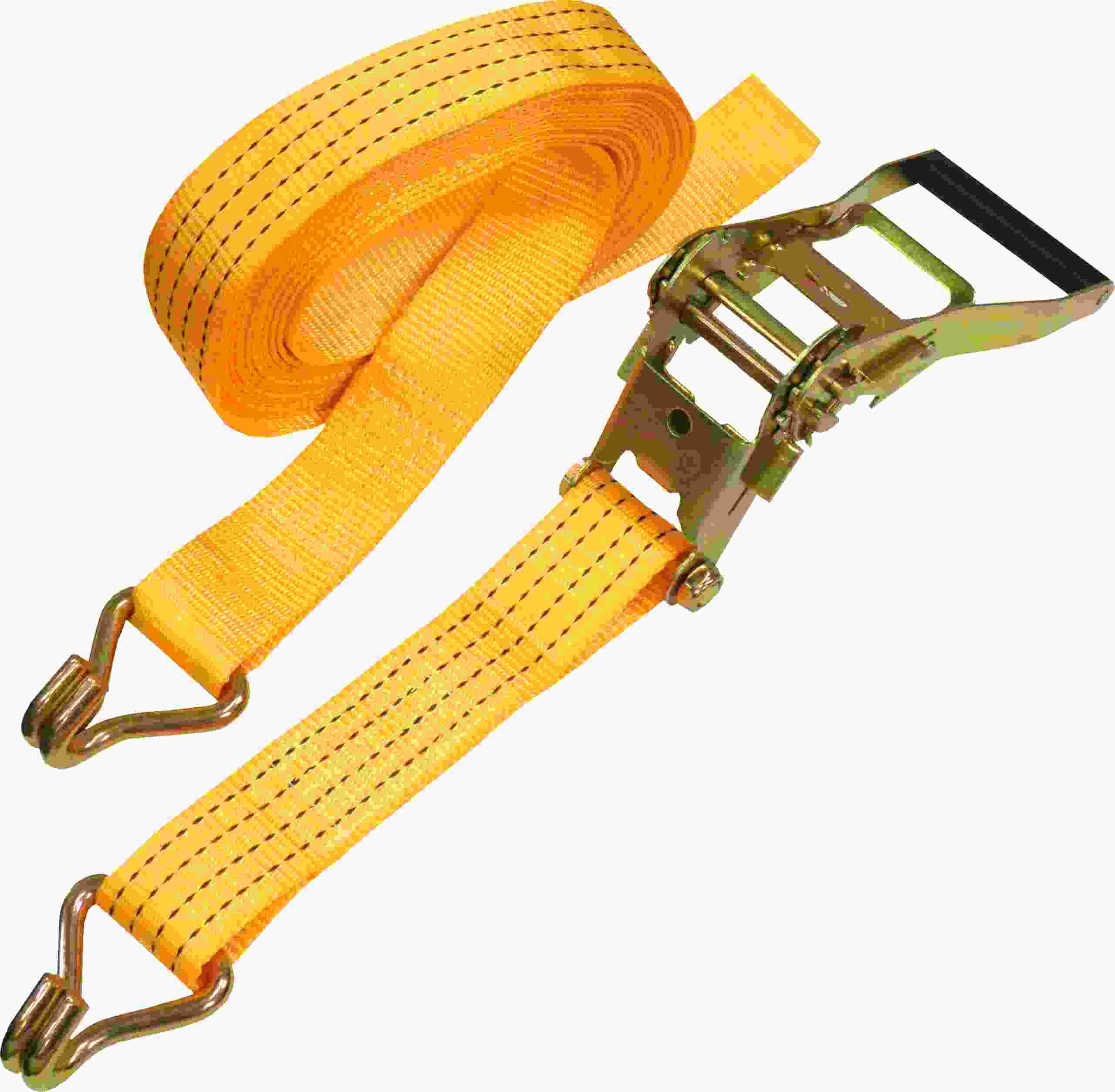 TOPTRADE upínací pás s ráčnou a háky 50 mm × 6 m, nosnost 1300 kg
