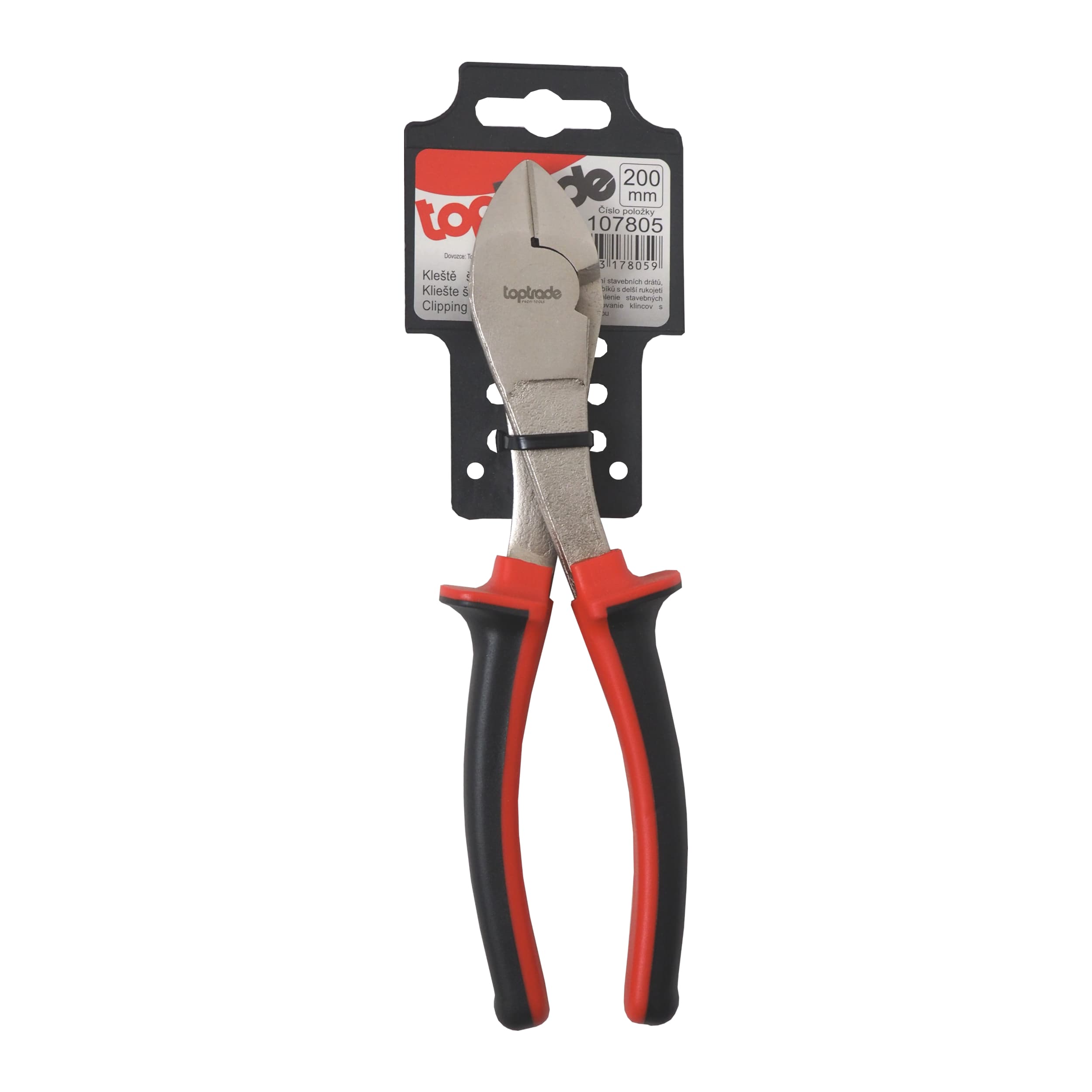 TOPTRADE kleště štípací boční 200 mm - náhled 2